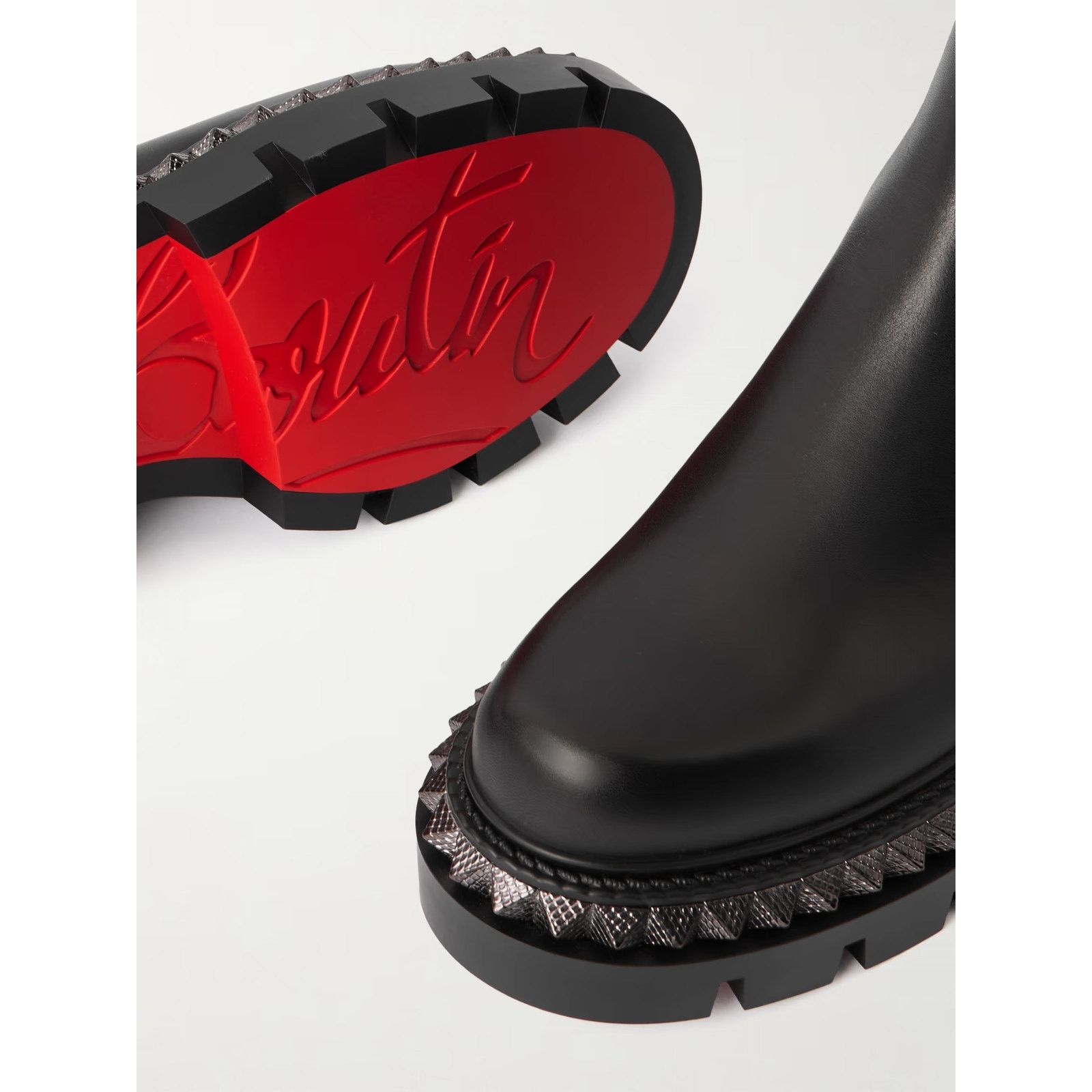 Christian Louboutin Christian Louboutin St Emilia Pyraclou Flat Black Boot 37 Size US 7 / IT 37 - 12 Thumbnail
