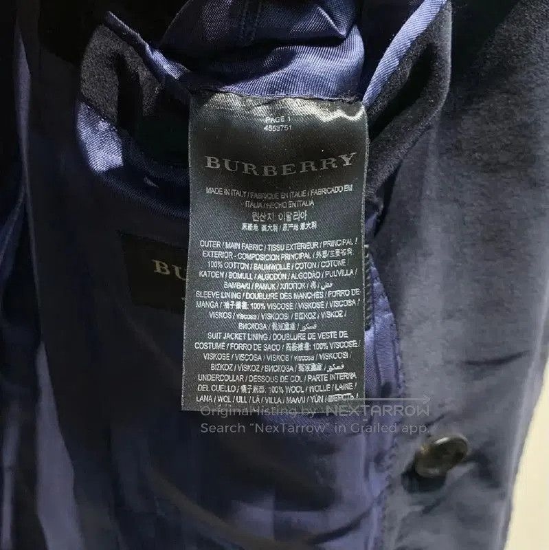 Burberry Burberry Men's Black Double-Breasted Jacket. Size US M / EU 48-50 / 2 - 8 Thumbnail