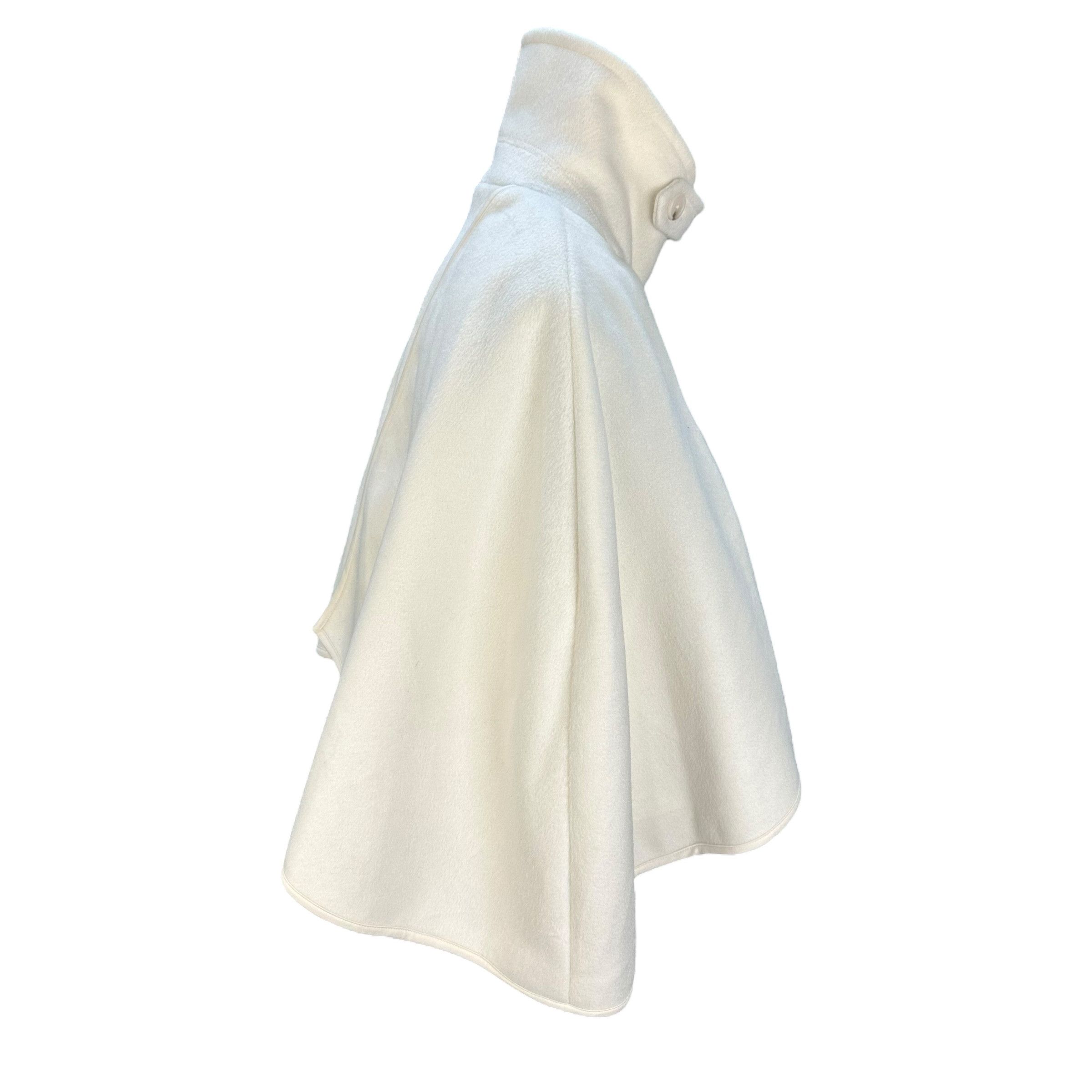 Japanese Brand SNIDEL High Collar White Cape Sleeveless Jacket #A57-1307 Size ONE SIZE - 4 Thumbnail