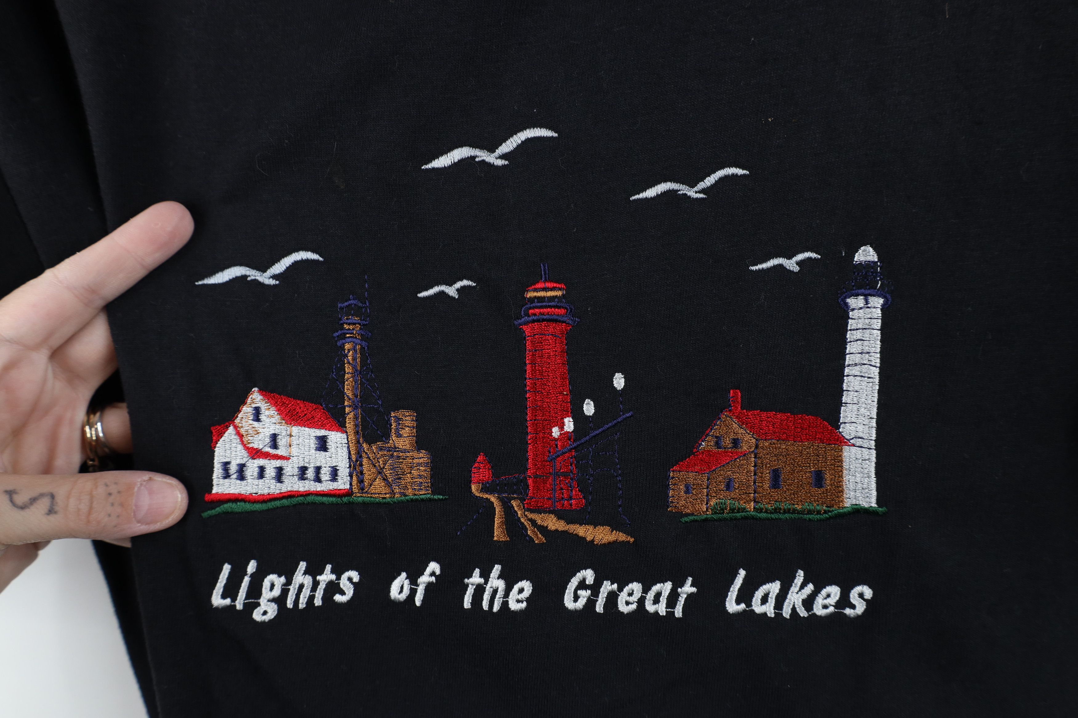 Vintage Vintage 90s Streetwear Lighthouses of the Great T-Shirt Size L / US 10 / IT 46 - 4 Thumbnail