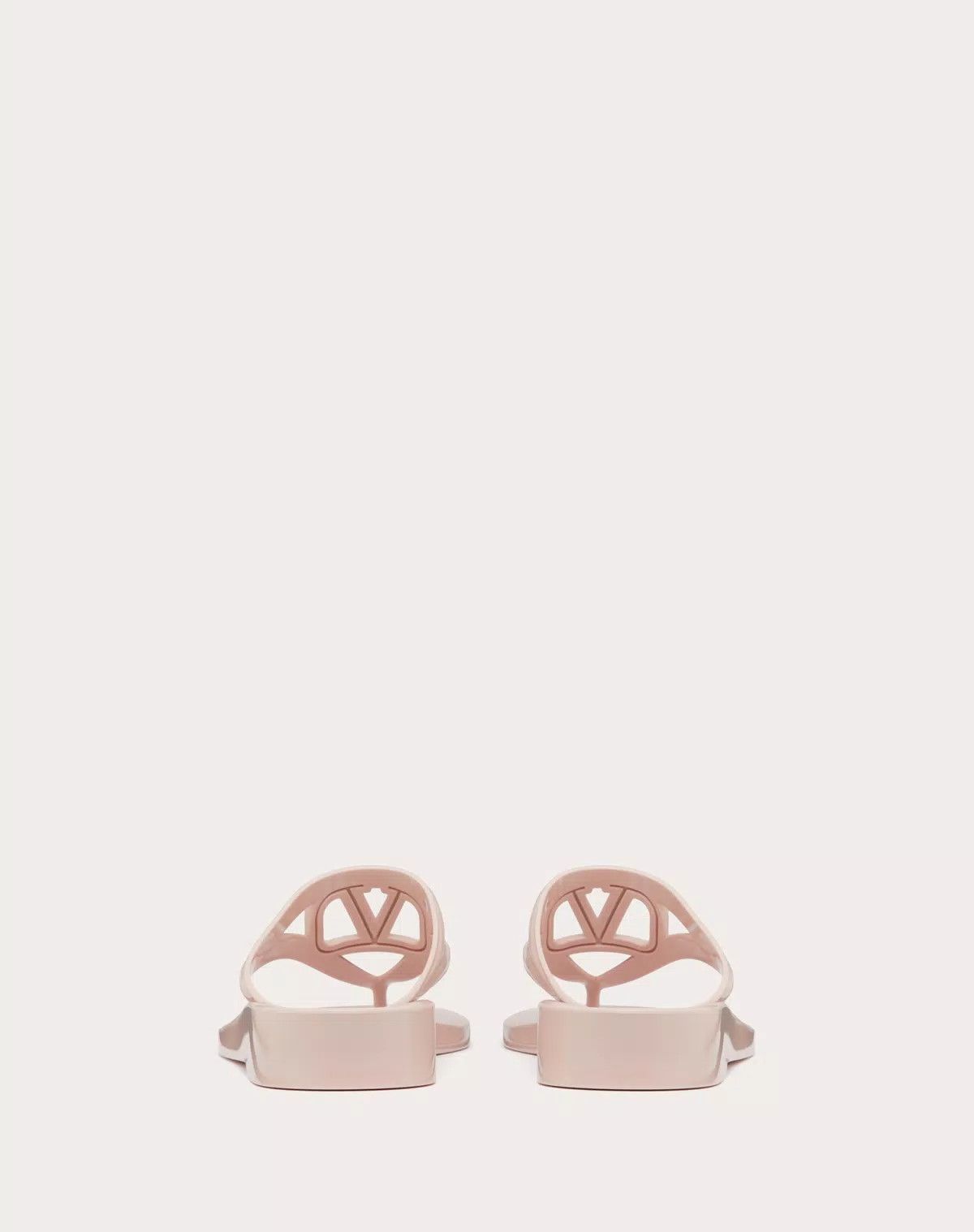 Valentino o1s1wg110625 Vlogo Signature Rubber Thong Sandal in Pink Size US 11 / IT 41 - 3 Thumbnail