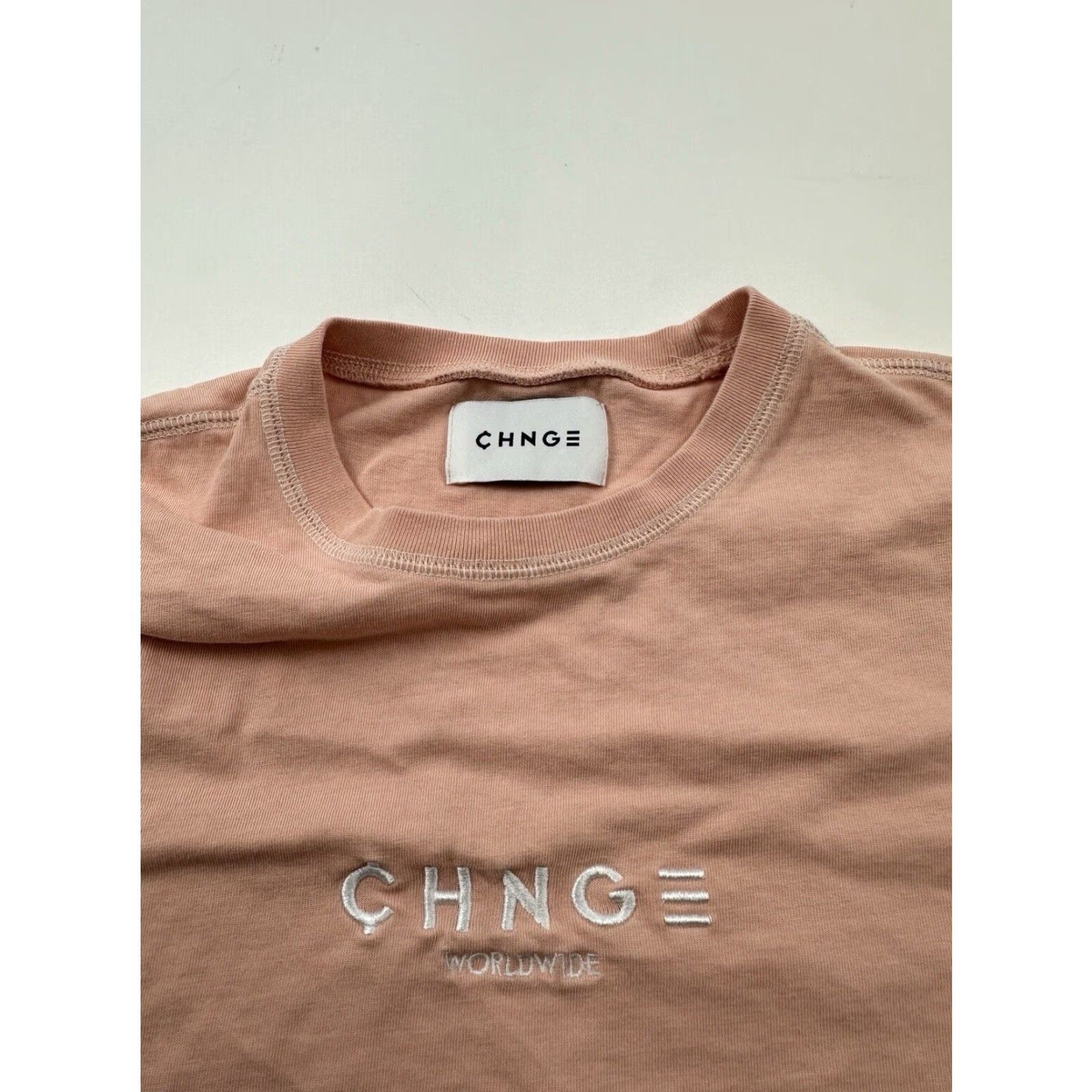 CHNGE Chnge Shirt Womens Medium Pink Crew Neck Short Sleeve Pulllover Ladies Size M / US 6-8 / IT 42-44 - 3 Thumbnail