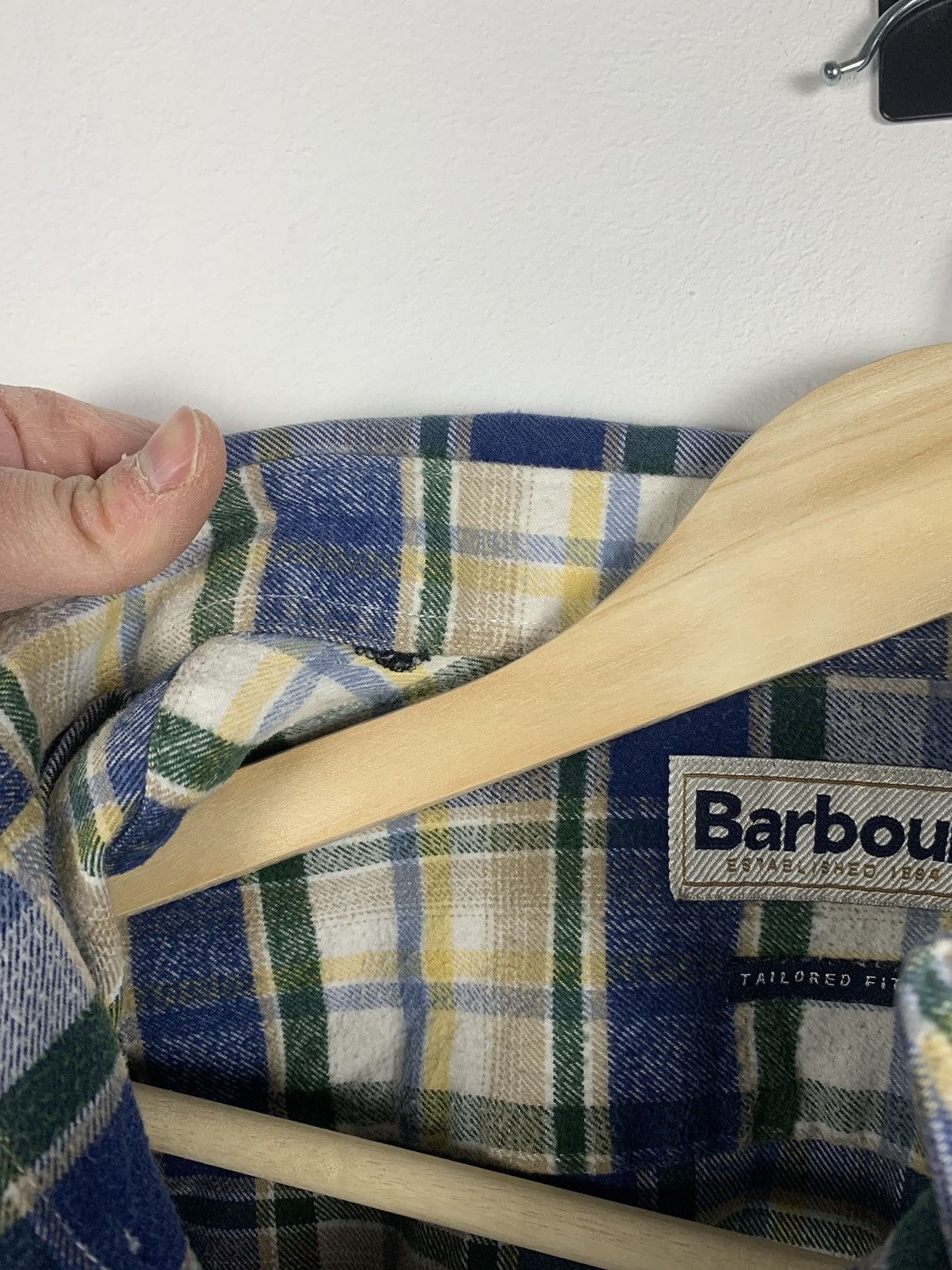 Barbour Barbour Buttons Ups Flannel Shirt Long Sleeve Mens Size M Size US S / EU 44-46 / 1 - 10 Thumbnail
