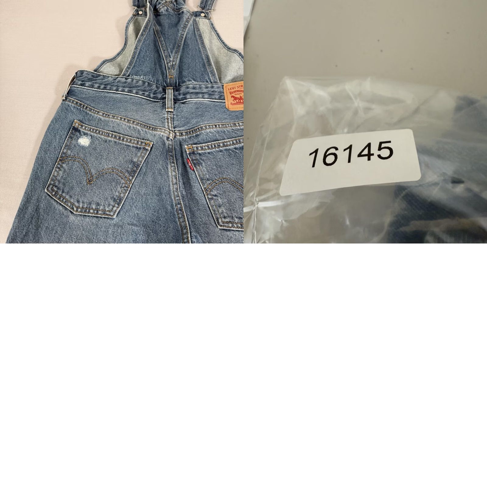 Levi's Levi's Womens Overalls Small Blue Denim Jean Skinny Fit Distressed 90s Retro Vintage Not N/A Size 28" / US 6 / IT 42 - 11 Thumbnail