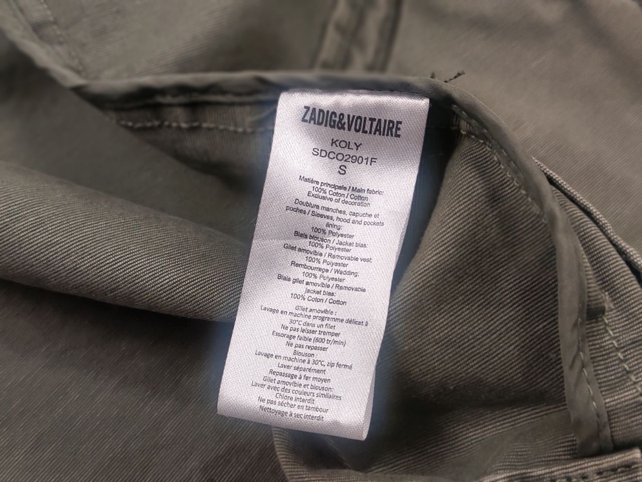 Zadig & Voltaire Zadig & Voltaire Design Caban Military Jacket Vintage Canvas Size US S / EU 44-46 / 1 - 16 Thumbnail