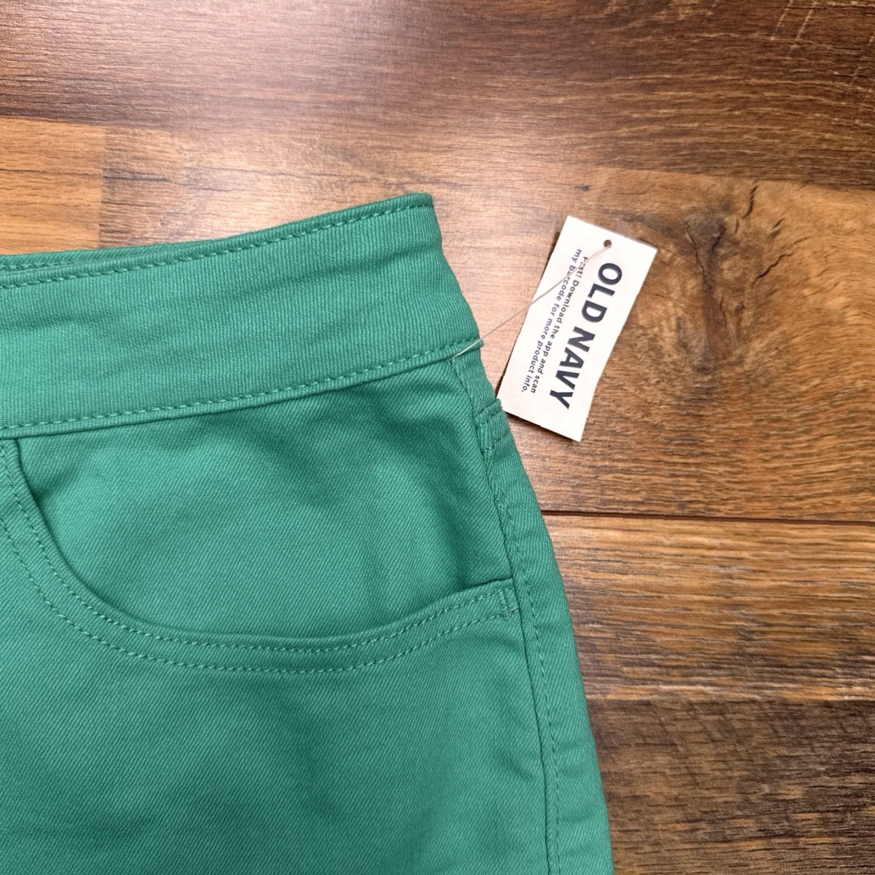 Old Navy Old Navy High Rise Wow Shorts Womens 22 Teal World Denim Stretch 3 Inch New Size 40" / US 18 - 3 Thumbnail
