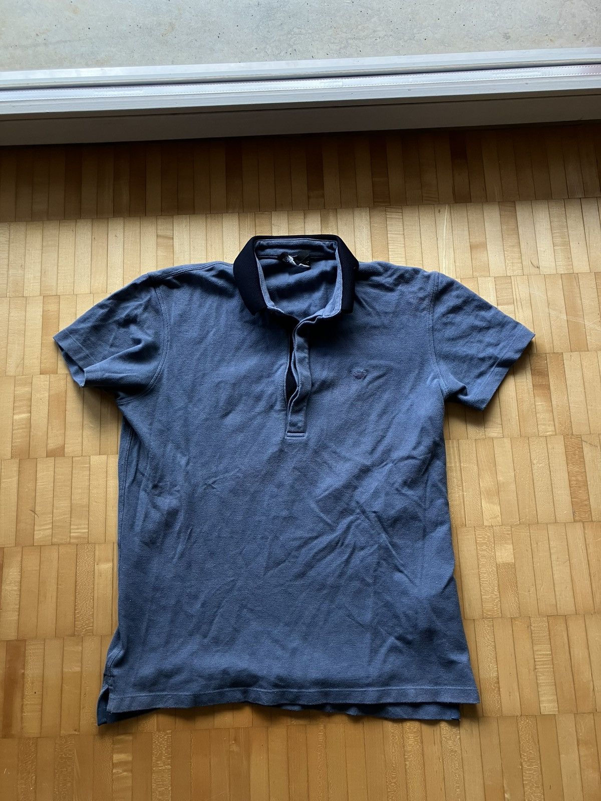 Armani Blue Armani polo shirt with a vintage vibe polo Size US S / EU 44-46 / 1 - 1 Thumbnail