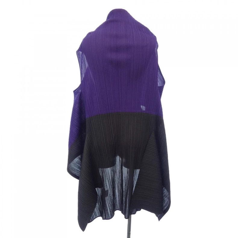 Issey Miyake Issey Miyake Purple shawl vest Size M / US 6-8 / IT 42-44 - 2 Thumbnail