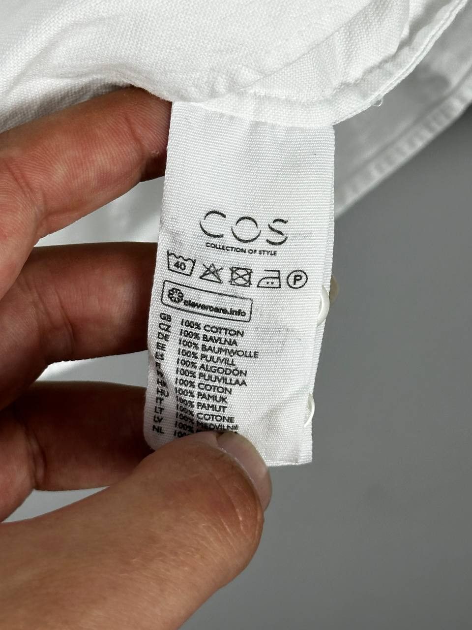 Cos COS Luxury White Oxford Shirt Scandinavian Collar Size US L / EU 52-54 / 3 - 9 Thumbnail