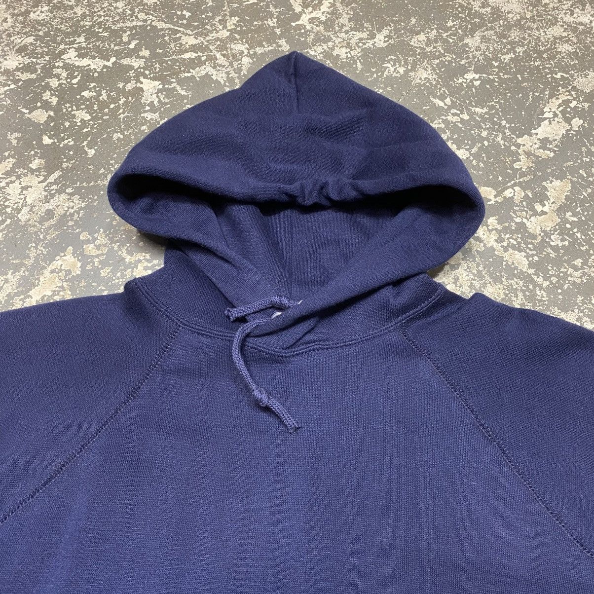 Japanese Brand × Original Montgomery × Vintage Vintage Montgomery Ward Blank Navy Gusset Hoodie Sweat 70s Size US L / EU 52-54 / 3 - 13 Thumbnail