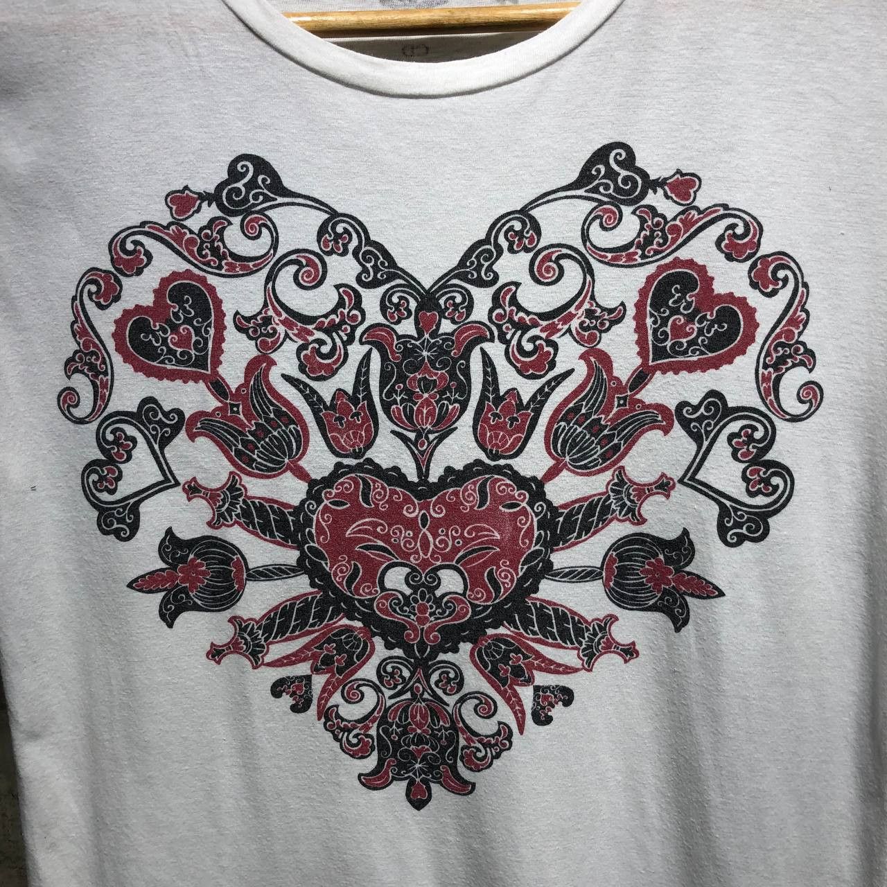 Dior Dior Heart Print Tee Size S / US 4 / IT 40 - 2 Thumbnail