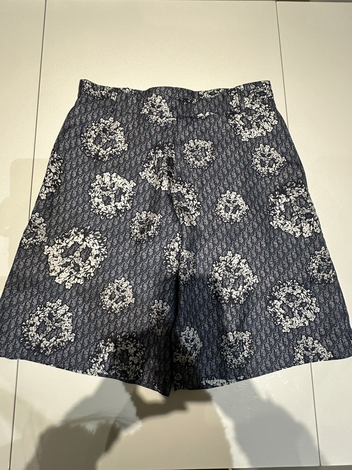 DENIM TEARS × Dior Dior x Denim Tears Silk Bermuda Jean Short Size US 31 - 1 Thumbnail
