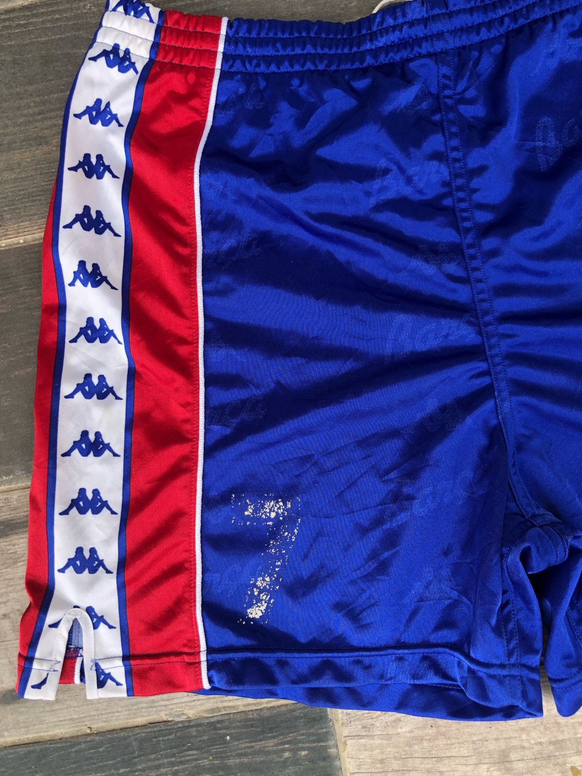 Kappa × Vintage 🔥Vintage 90s Kappa Side Tape Barca Ronaldo Short Jersey Size US 31 - 5 Thumbnail