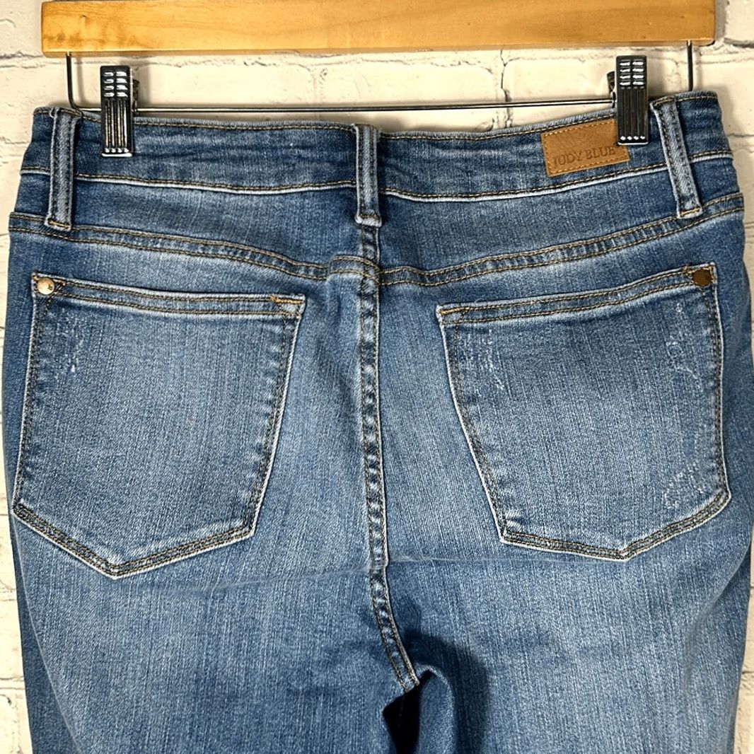 Vintage Judy Blue Jeans Women Skinny High Waist 88233 7 Juniors Blue Lemon Patch Style 88233 Boys Girls Size 28" / US 6 / IT 42 - 6 Thumbnail