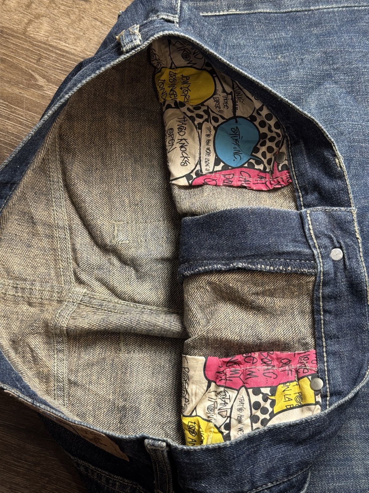 Stussy Stussy SS logo denim jeans. Size US 36 / EU 52 - 13 Thumbnail