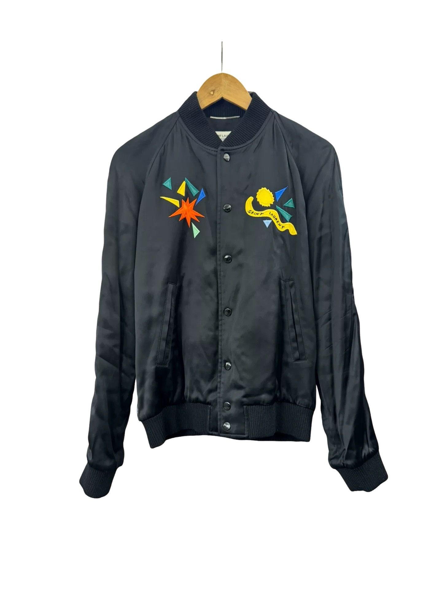 Saint Laurent Paris Saint Laurent 1983 Embroidered Bomber Jacket Size S Size US S / EU 44-46 / 1 - 1 Thumbnail