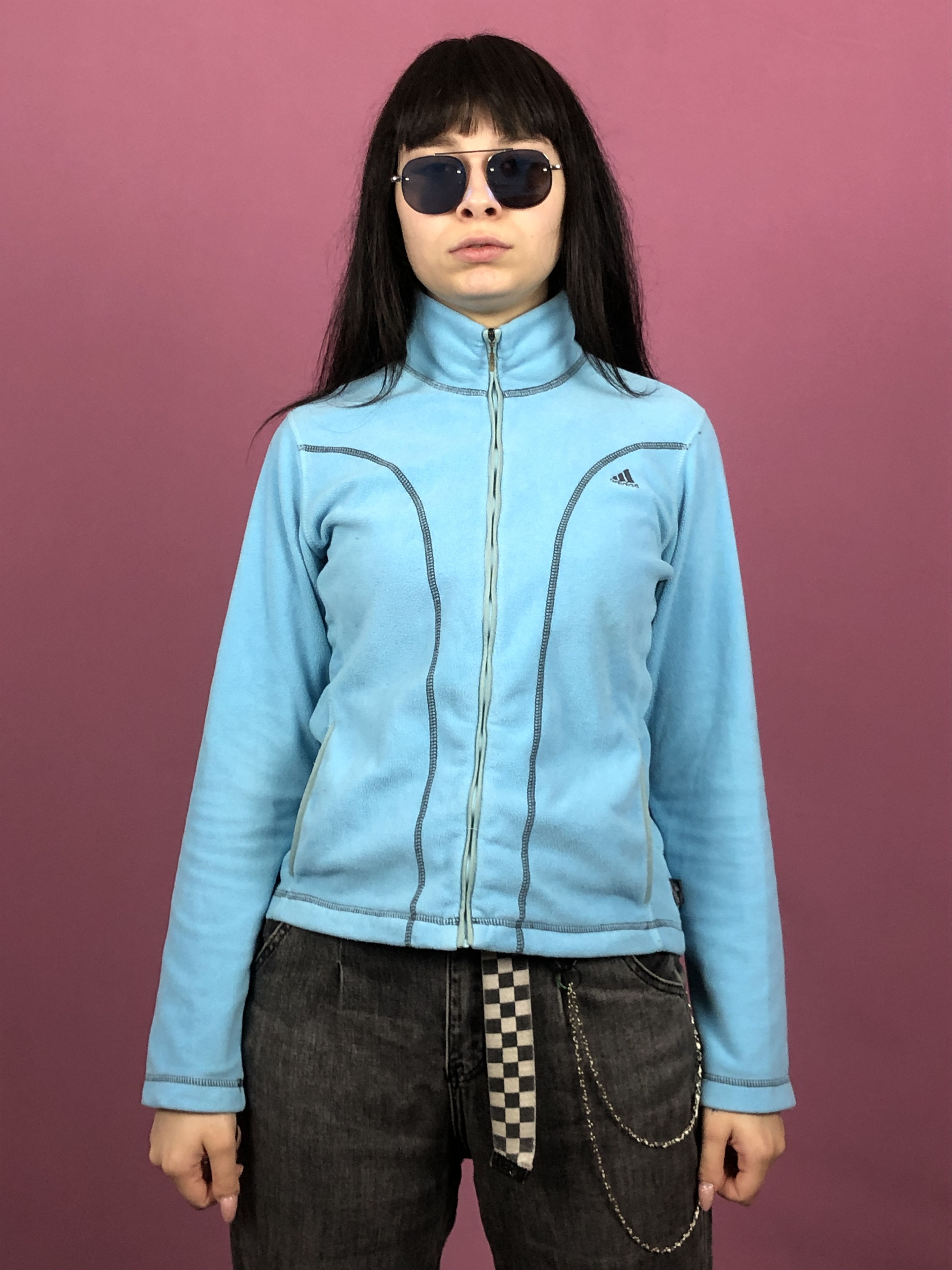 Adidas × Vintage Adidas Vintage Women's Full Zip Fleece - M Size M / US 6-8 / IT 42-44 - 1 Thumbnail