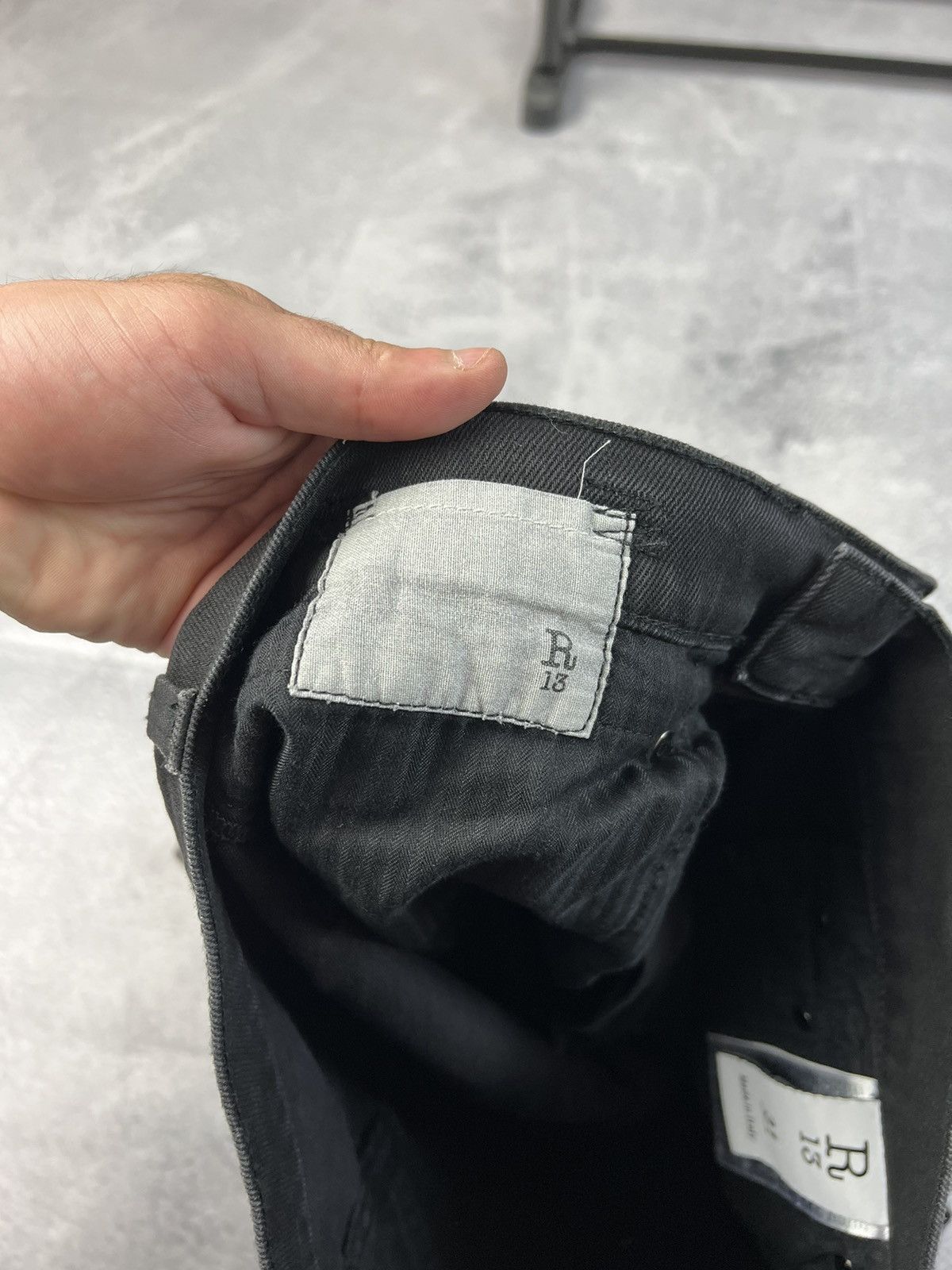 R13 R13 Cooper Tapered Drop Jeans, made in Italy Size US 31 - 13 Thumbnail