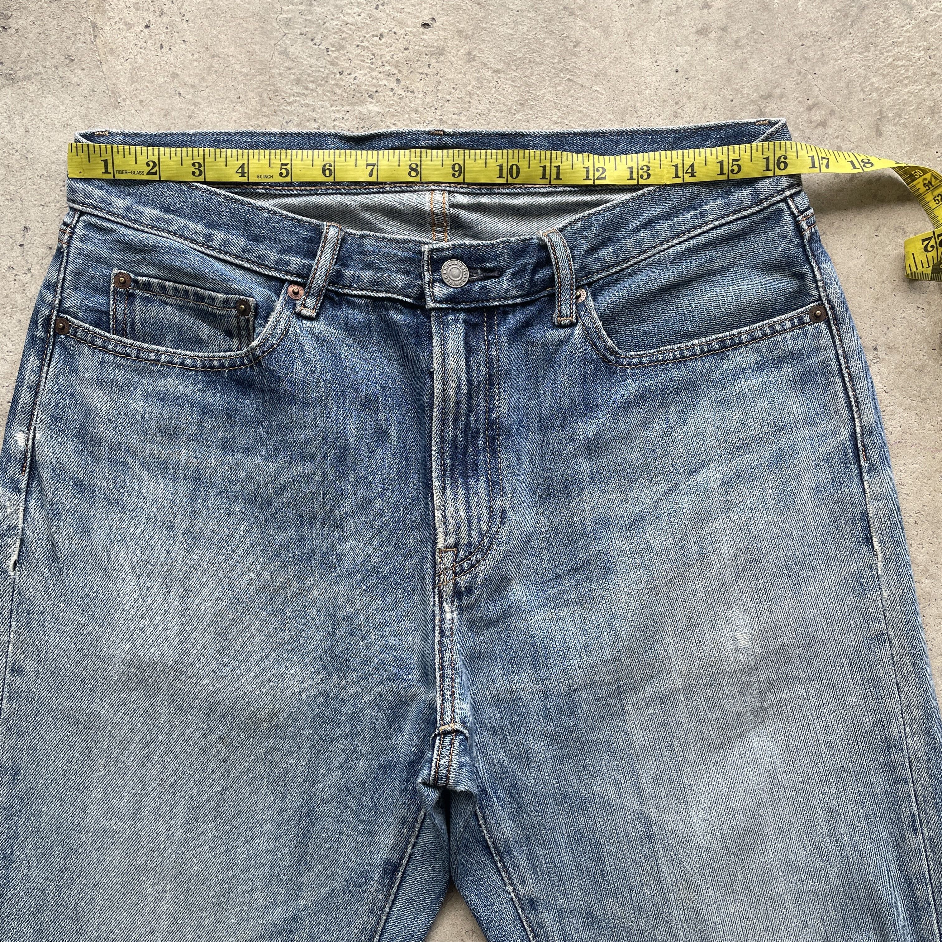 Japanese Brand VINTAGE JAPAN JEANS DISTRESS FADED RIPPED DENIM PANTS W33x31 Size US 33 - 5 Thumbnail