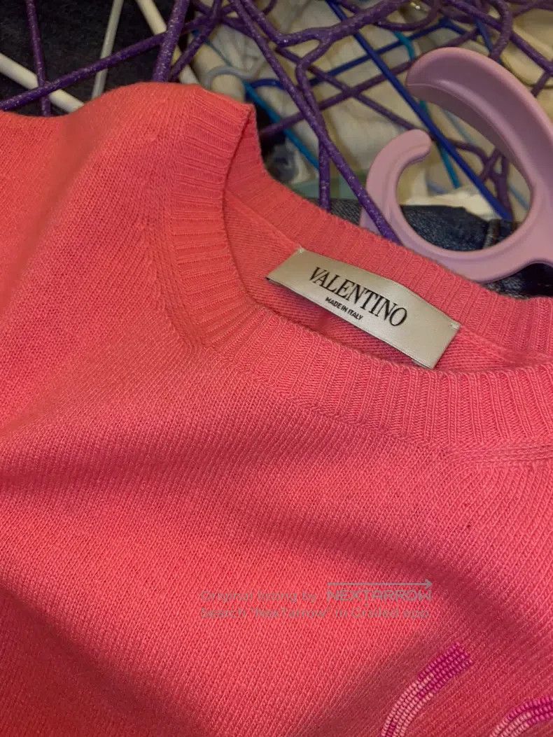 Valentino Valentino Main thread pink lipstick pattern knitted thinly Size S / US 4 / IT 40 - 7 Thumbnail