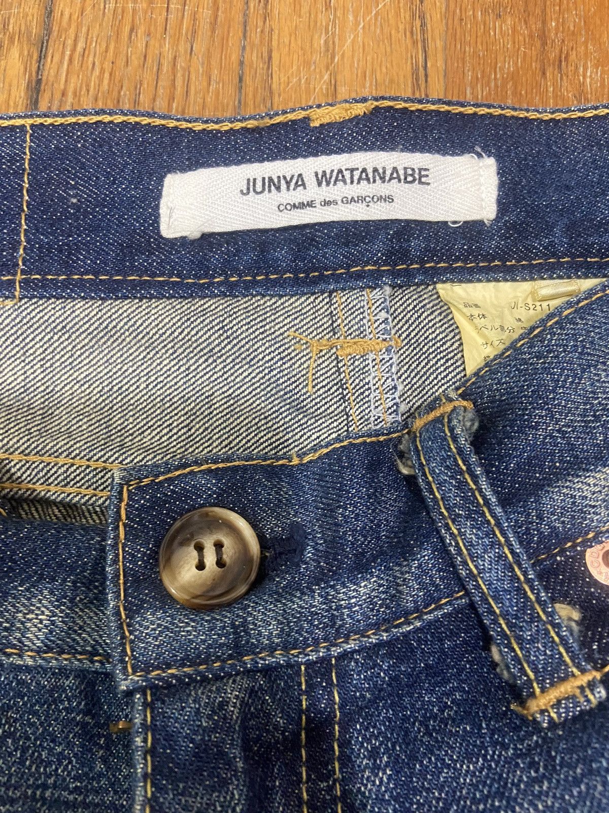 Comme des Garcons × Japanese Brand × Junya Watanabe Junta Watanabe x Comme Des gaeçons Denim Skirt Size 26" / US 2 / IT 38 - 2 Thumbnail