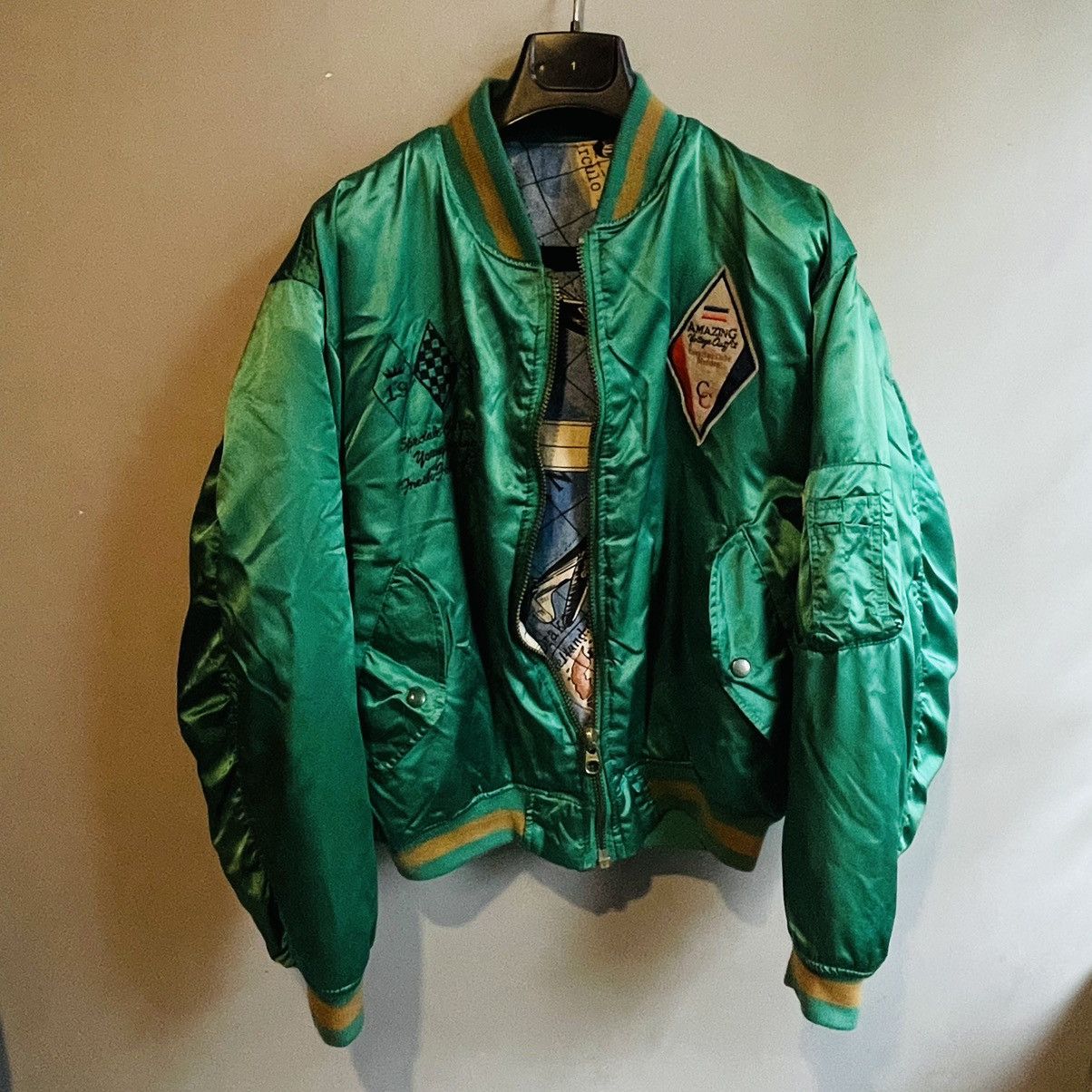 Vintage Vintage Reversible MA-1 Flight Jacket Size US M / EU 48-50 / 2 - 8 Thumbnail