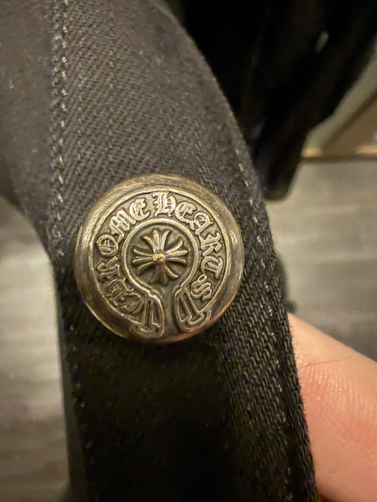Chrome Hearts Chrome Hearts black denim shirt with cross patches Size US XL / EU 56 / 4 - 7 Thumbnail