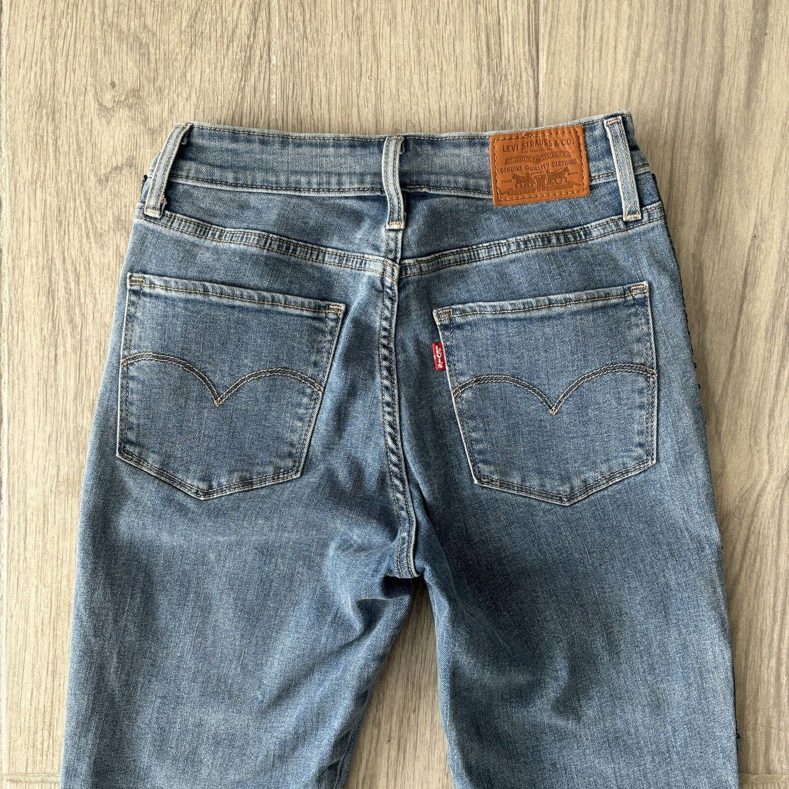 Levi's Levi’s 721 Women's 24x27 (tag 27) High Rise Skinny Big E Jns Size 24" / US 00 / IT 34 - 5 Thumbnail