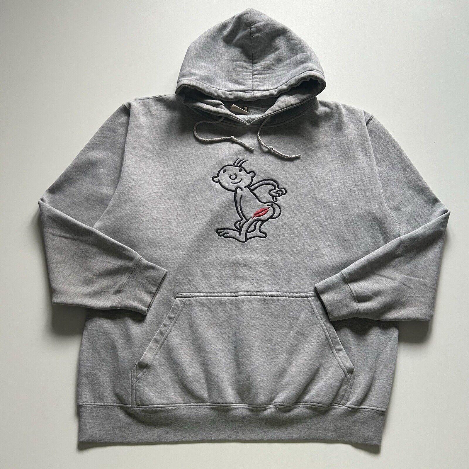 Vintage Vintage Y2K Kiss My Ass Funny Art Hoodie Sweatshirt XL Rare Size US XL / EU 56 / 4 - 1 Thumbnail