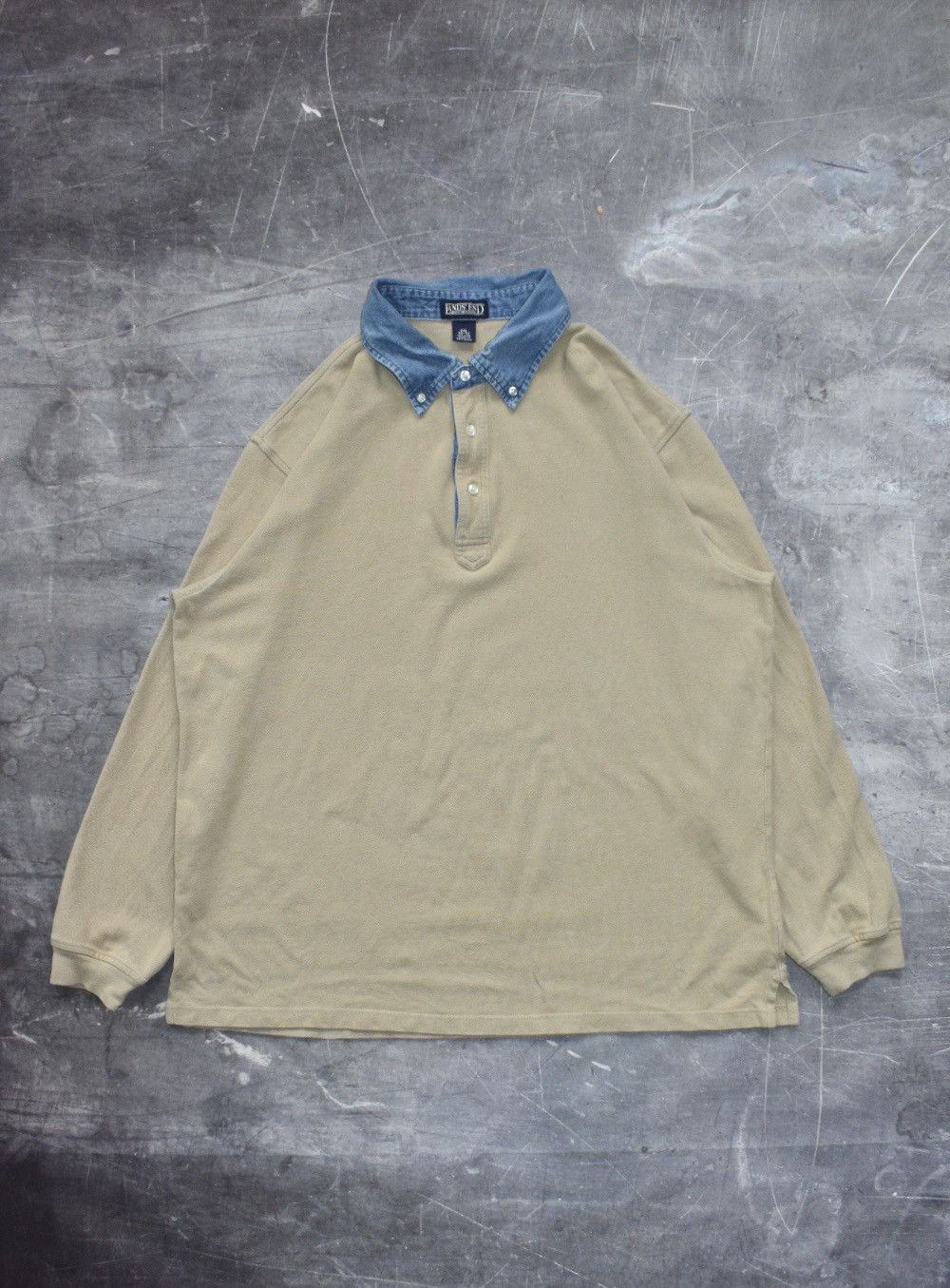 Lands' End × Vintage Vintage Lands End Long-sleeve Polo (XXL) Size US XXL / EU 58 / 5 - 1 Thumbnail