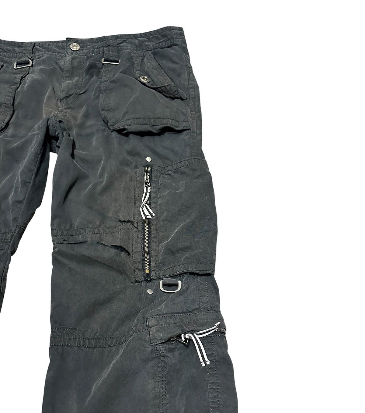 Japanese Brand Vintage Japanese Multi Pocket Cargo Pants Distressed Size US 37 - 5 Thumbnail
