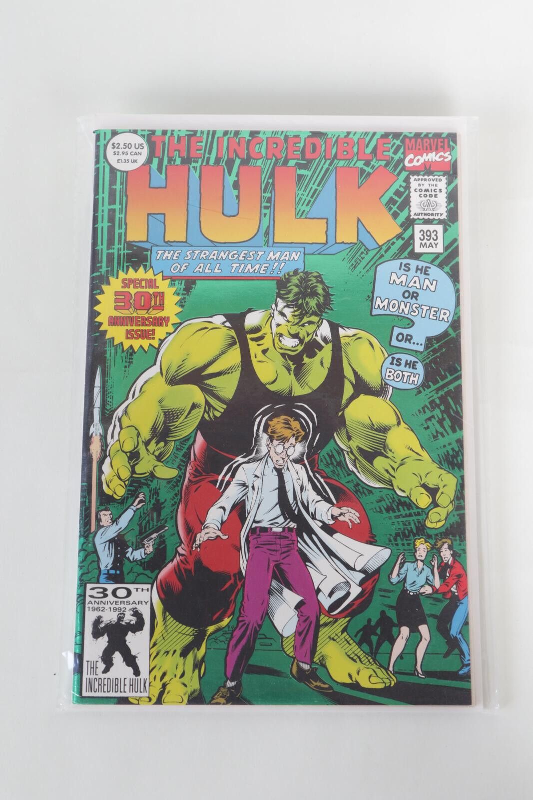 Marvel Comics 92' Marvel Comics The Incredible Hulk 393 MAY Comics Size ONE SIZE - 1 Thumbnail