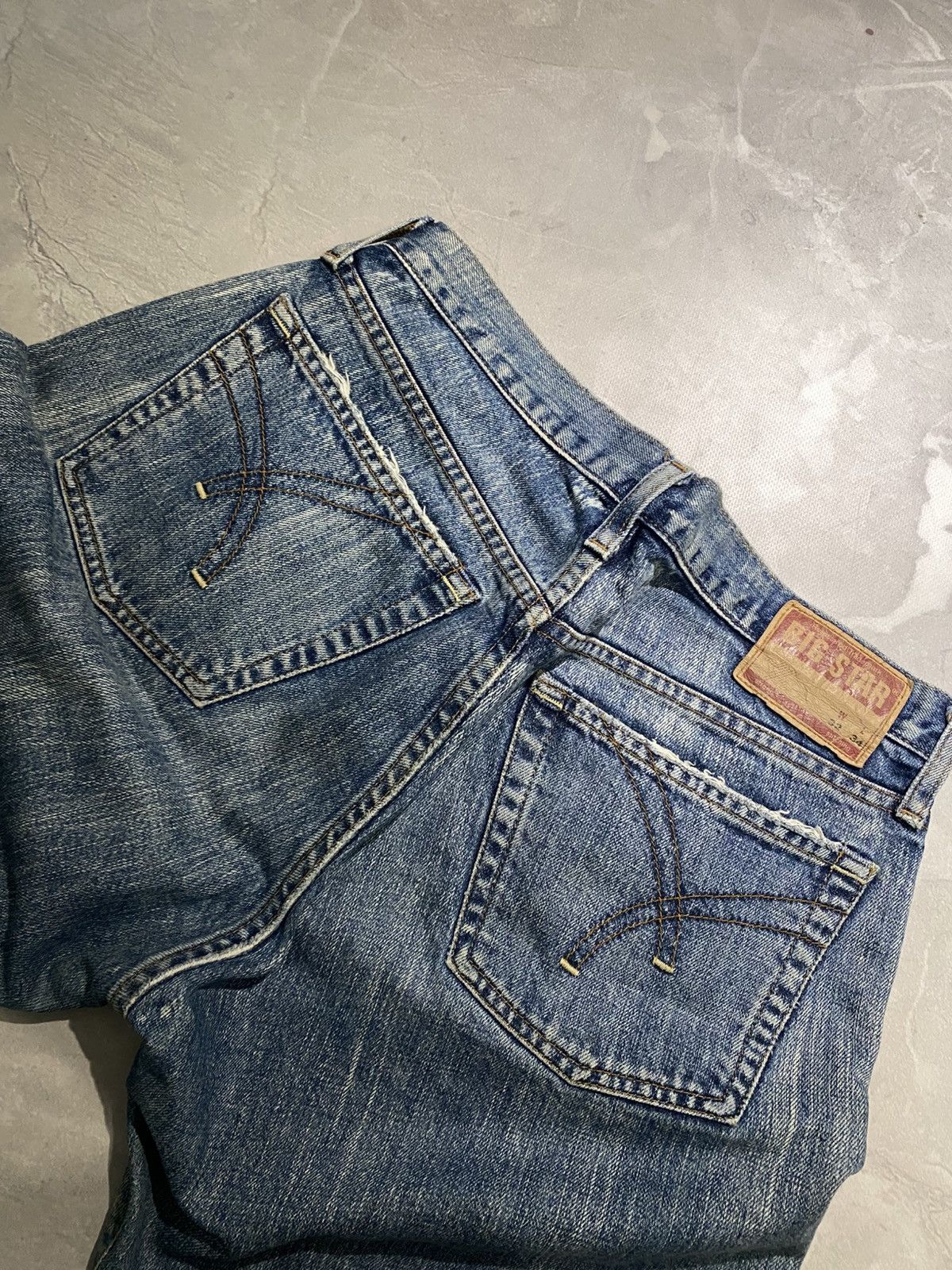 Vintage Vintage Washed Flare Denim Light Fade Grunge Style Size US 32 / EU 48 - 7 Thumbnail