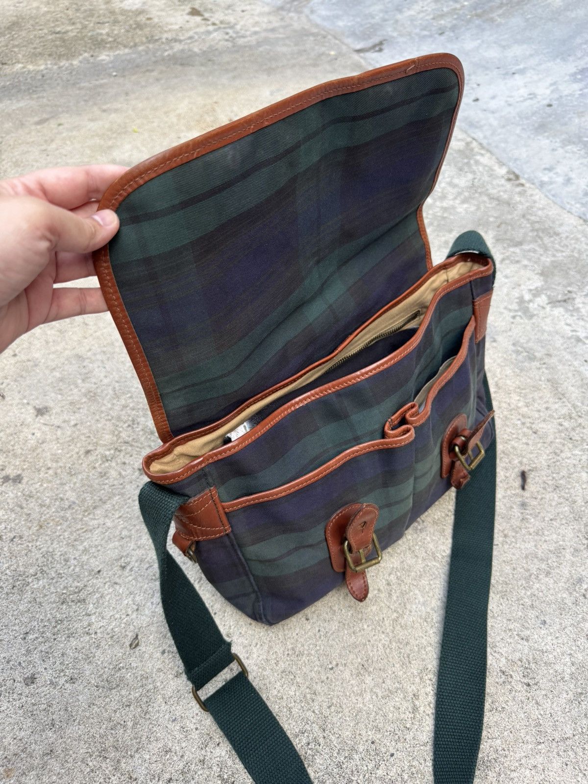 Polo Ralph Lauren Vintage Polo by Ralph Lauren 90's Black Watch Plaid Bag Size ONE SIZE - 2 Thumbnail