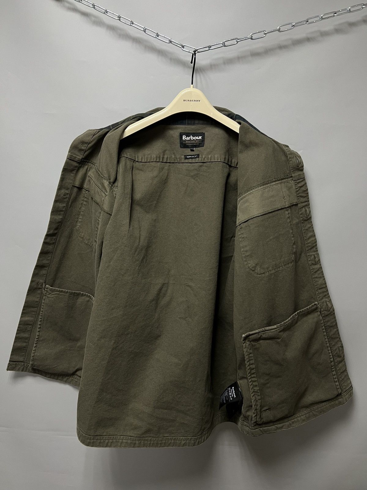 Barbour Barbour Lingfield Canvas Overshirt Garment Dye Jacket SS25 Size US XL / EU 56 / 4 - 2 Thumbnail