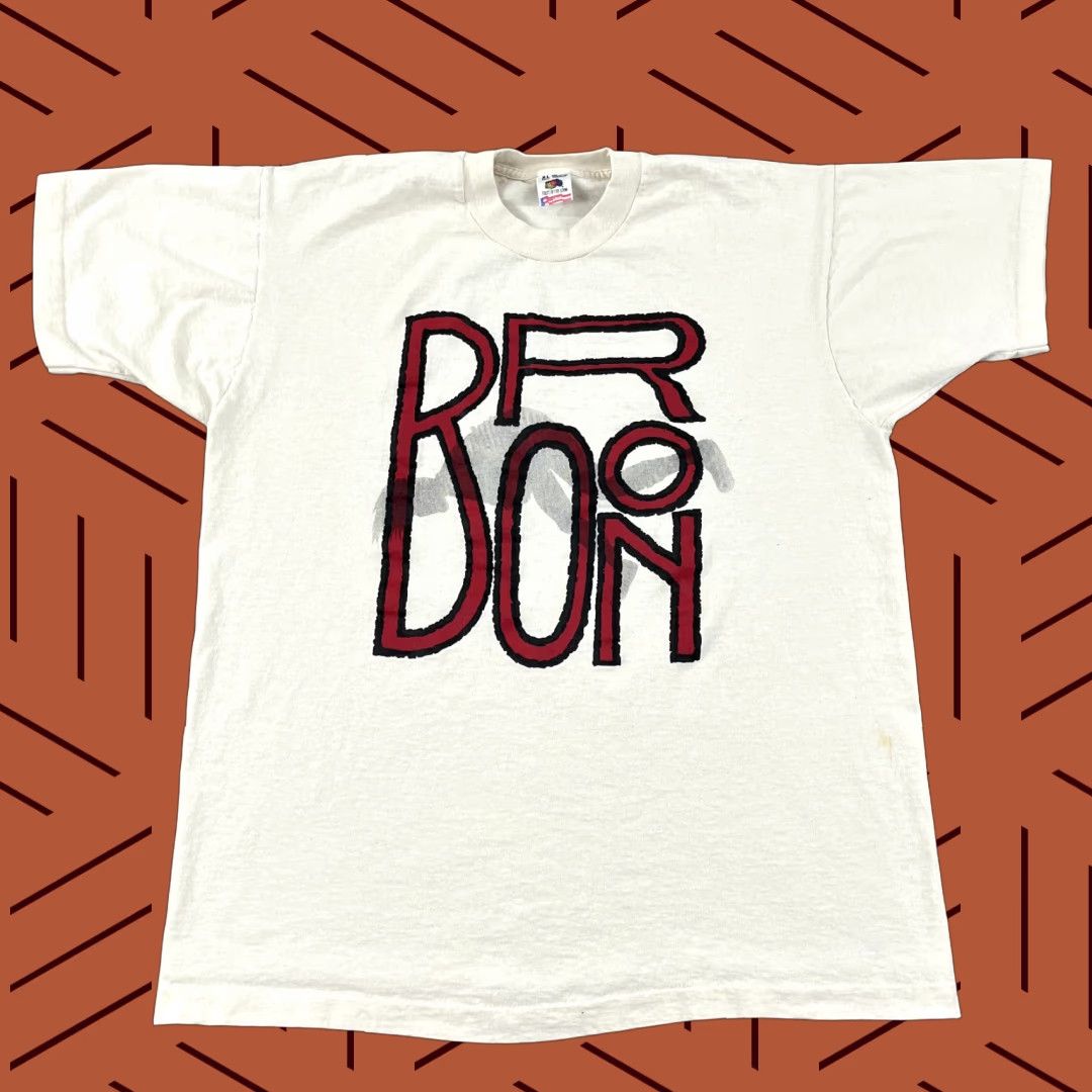 Fruit Of The Loom VINTAGE Fruit of the Loom Shirt Adult XL Graphic Tee I wear tights therefore I am 90s USA Brown Crew Neck Short Sleeve T-Shirt Mens Size US XL / EU 56 / 4 - 1 Thumbnail