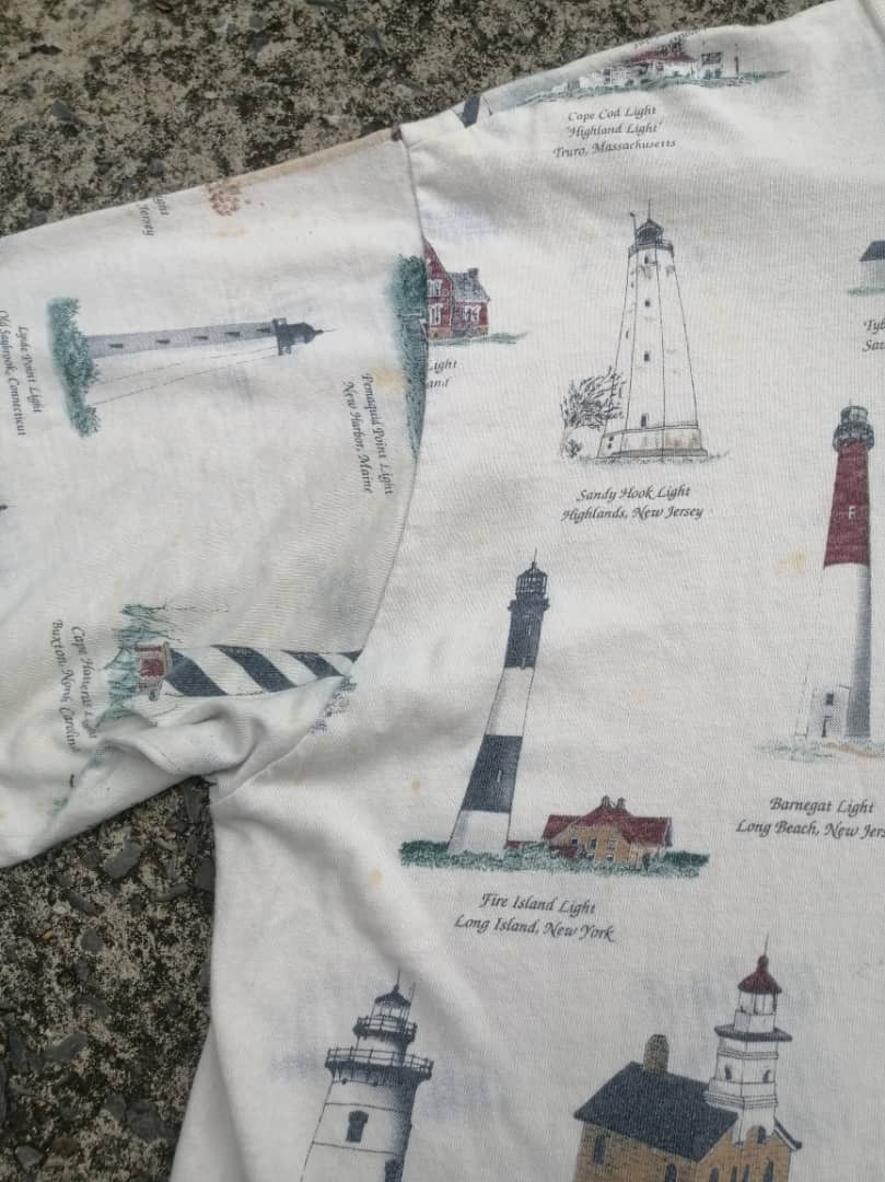 Vintage Vintage Light Houses Art Tee Size US M / EU 48-50 / 2 - 6 Thumbnail