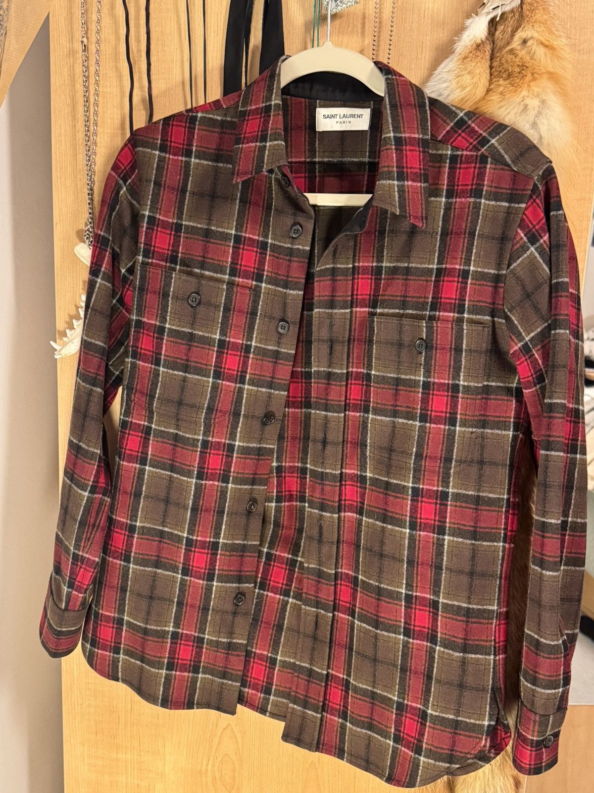 Saint Laurent Paris Saint Laurent Paris 2013 FW flannel Hedi Slimane Size US XS / EU 42 / 0 - 4 Thumbnail
