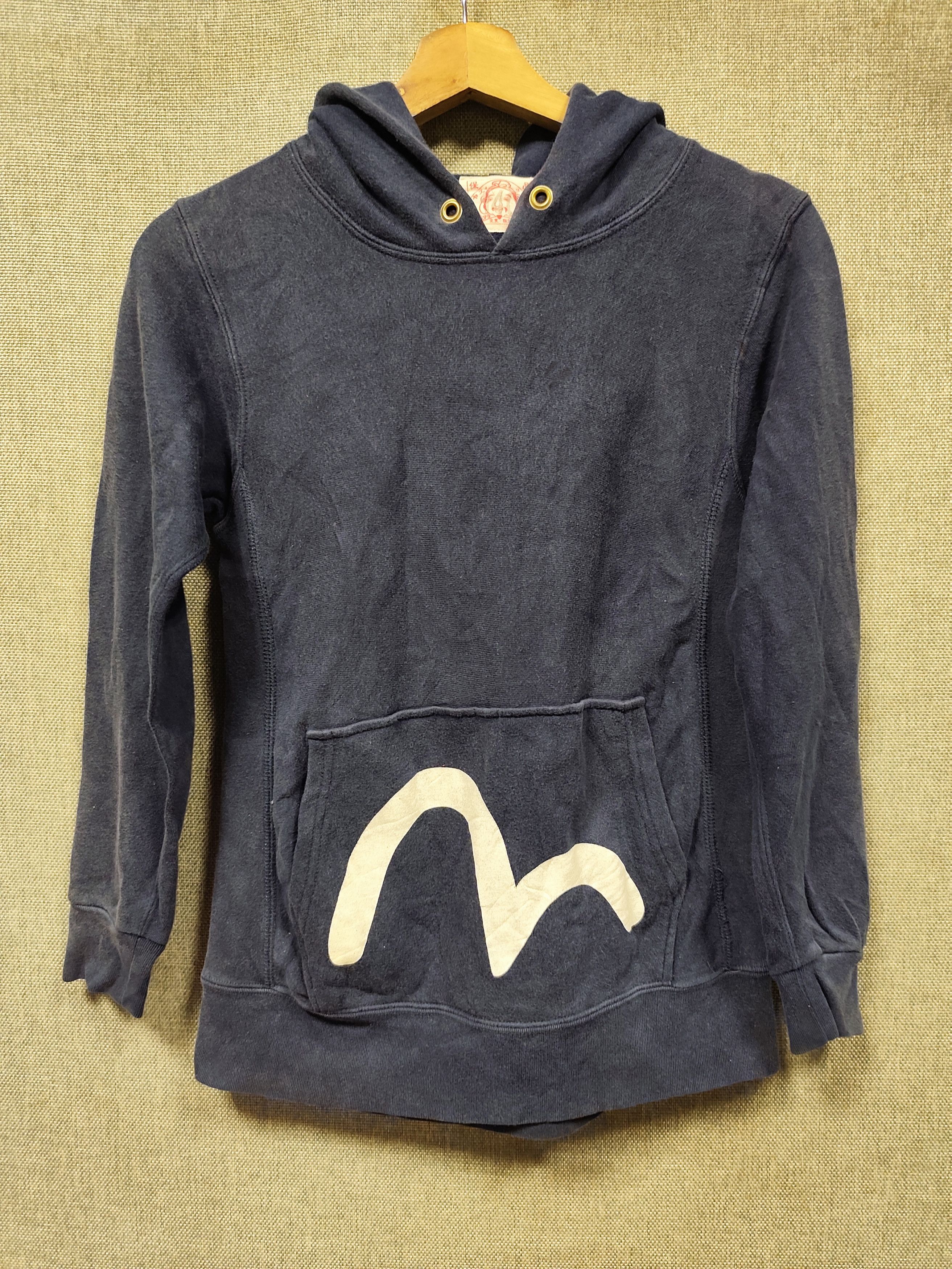 vintage sweatshirt hoodie evisu big logo