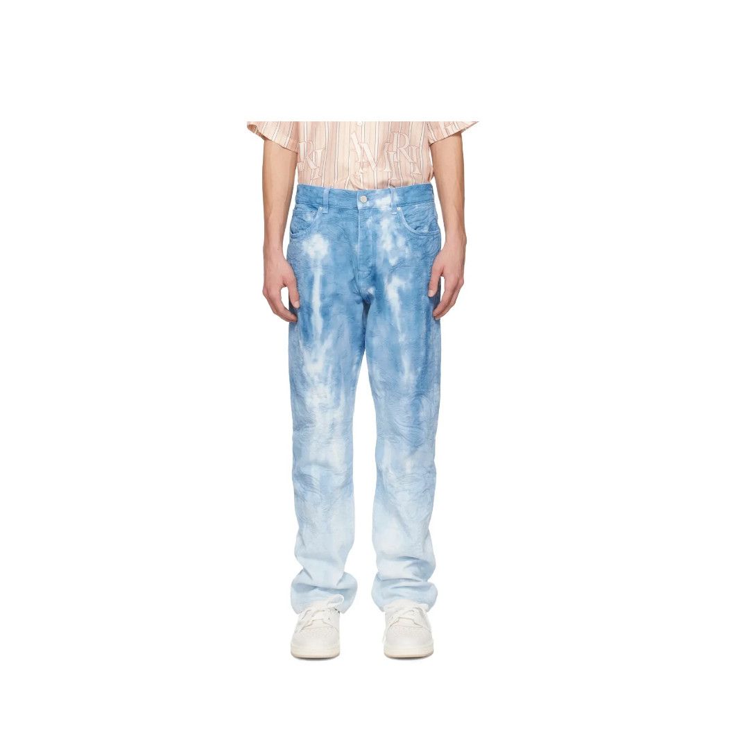 Amiri o1s1wg110425 Tie-Dye Jeans in Blue Size US 34 / EU 50 - 1 Thumbnail