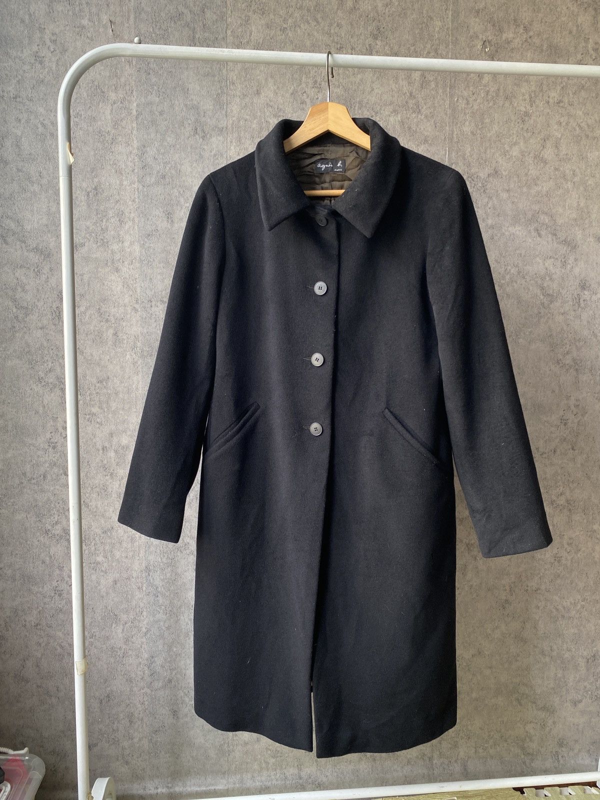 Japanese Brand × agnes b. Agnes.B Lambswool Angora Doublure Lining Coat Size US S / EU 44-46 / 1 - 1 Thumbnail