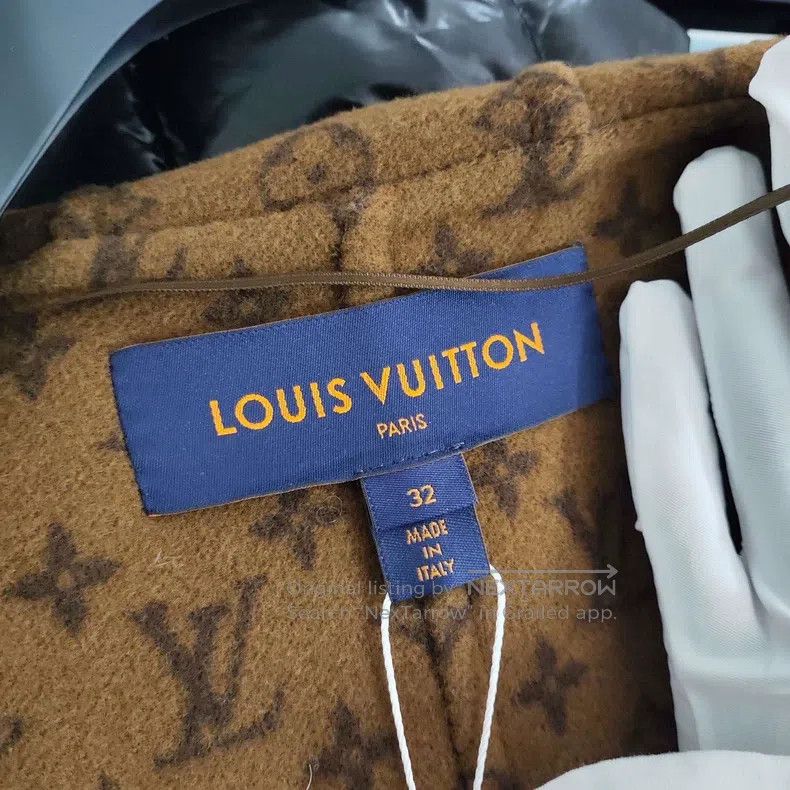 Louis Vuitton Louis Vuitton Wool lined full-print lace-up coat Size 4XL / US 24-26 - 4 Thumbnail