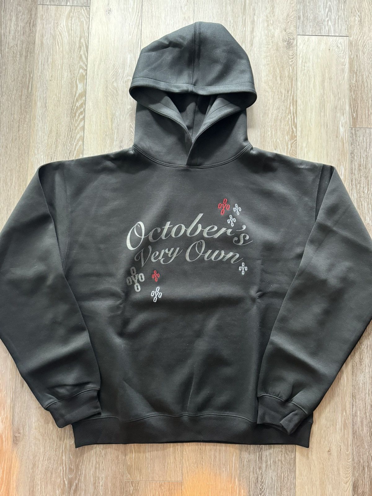 image of Octobers Very Own Ovo Script Hoodie in Black, Men's (Size XL)