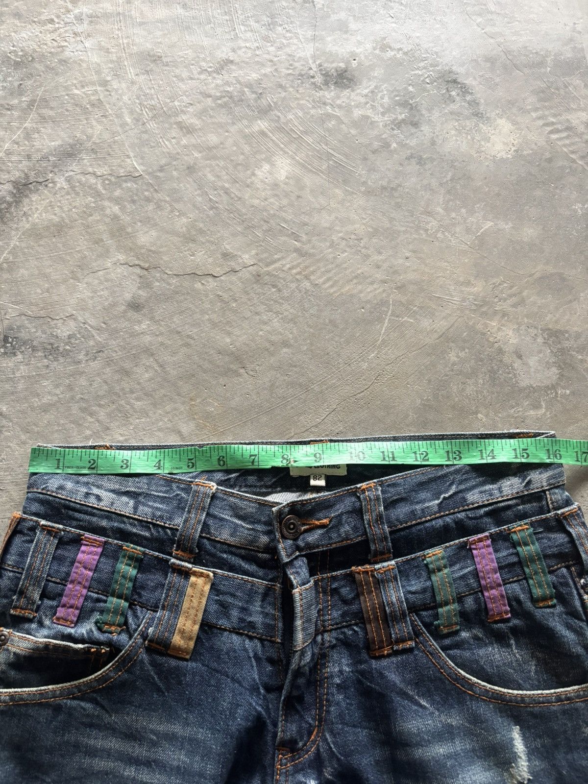 PPFM DOUBLE WAIST NYLAUS distressed washed whiskered japanese Size US 32 / EU 48 - 16 Thumbnail