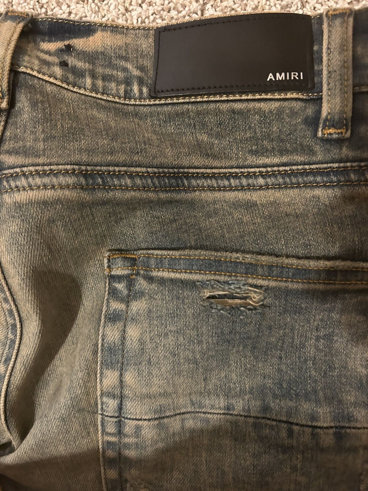 Amiri Sand Washed Blue Denim Size US 30 / EU 46 - 4 Thumbnail