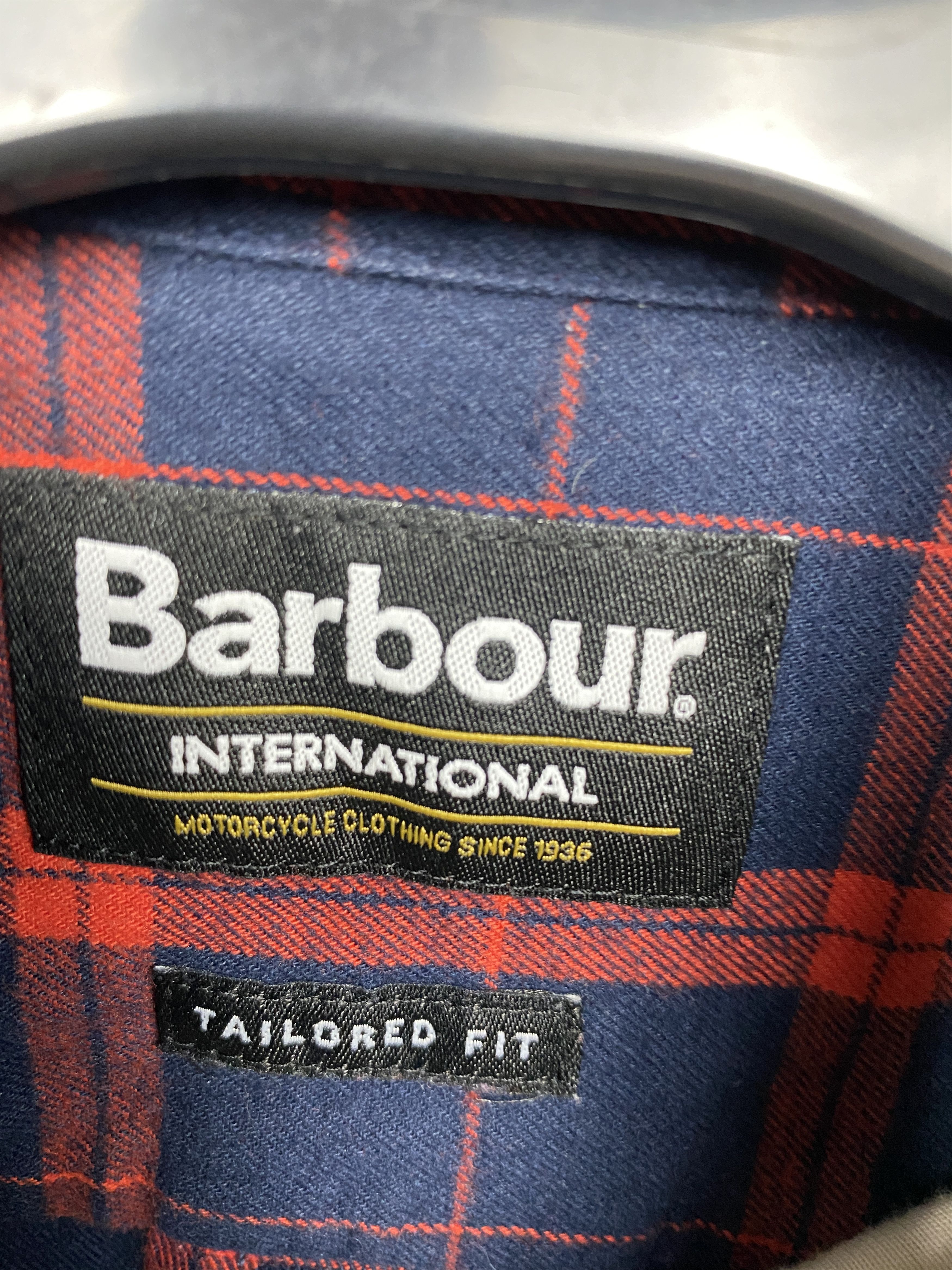 Barbour Barbour International Mens Flannel Plaid Shirt Size US S / EU 44-46 / 1 - 3 Thumbnail