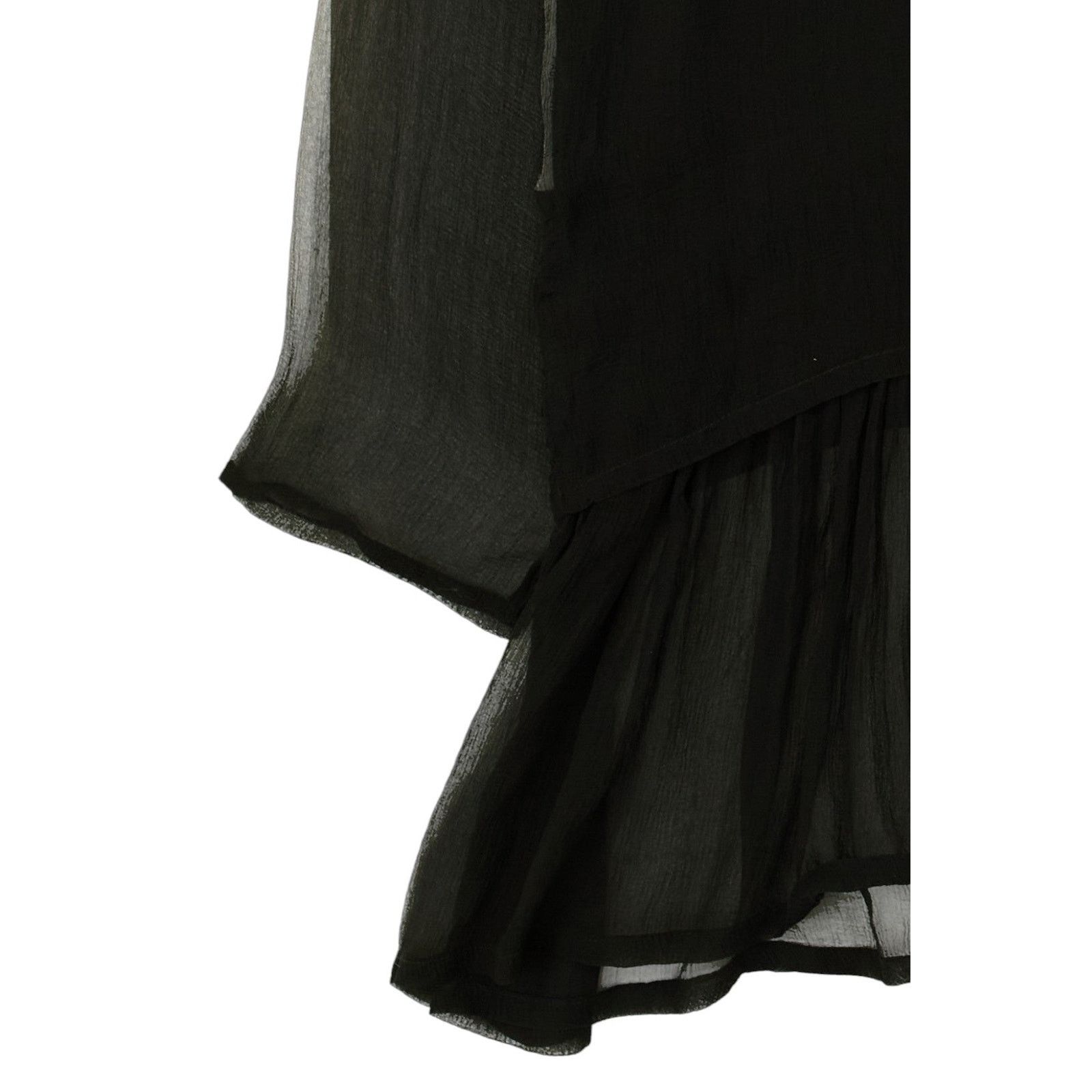 Dolce & Gabbana S/S 1993 Silk Black Long Sleeve Top Size M / US 6-8 / IT 42-44 - 3 Thumbnail