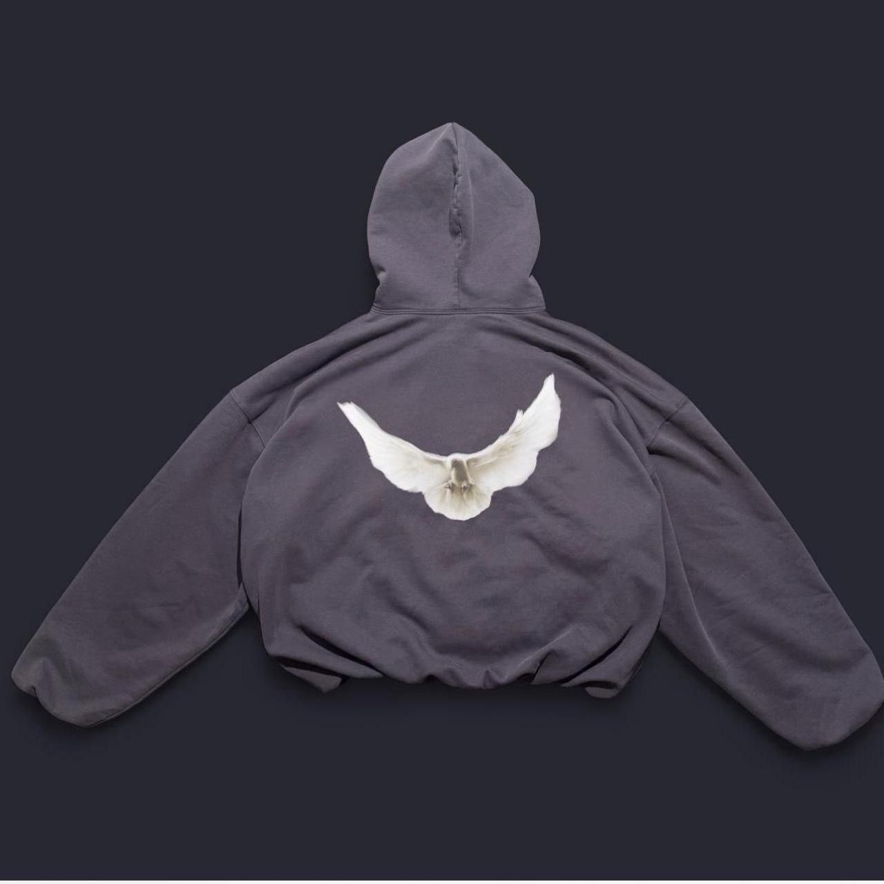 Yeezy Gap Balenciaga Dark Grey Dove Hoodie
