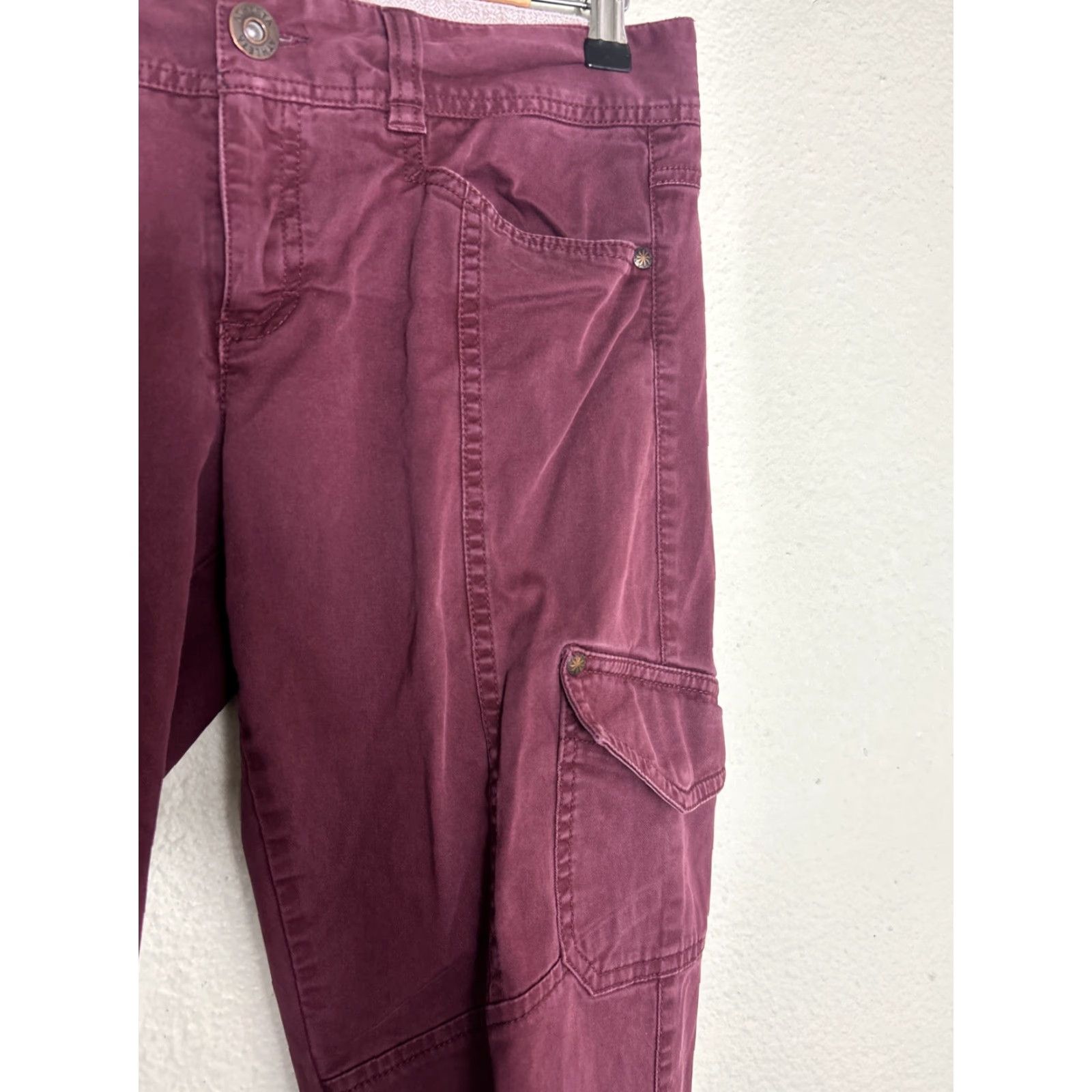 Athleta Athleta Slim Ankle Zip Pants Size 32x31 Maroon Cargo Outdoor Camping 268543 Size 24" / US 00 / IT 34 - 5 Thumbnail