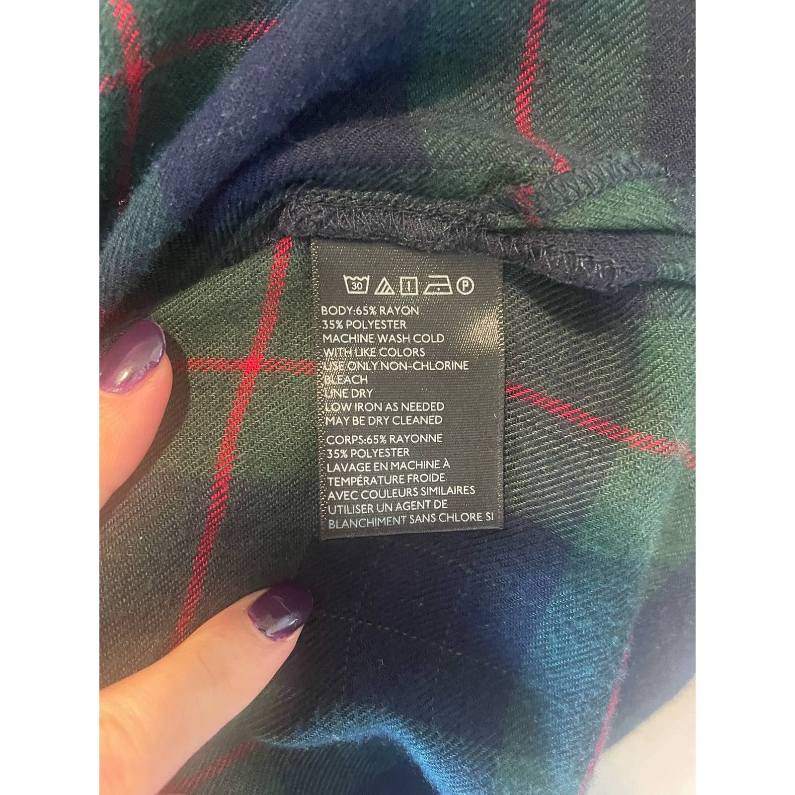 Bdg BDG Womens Shirt Size M Flannel Oversized Plaid Dolman Size M / US 6-8 / IT 42-44 - 4 Thumbnail